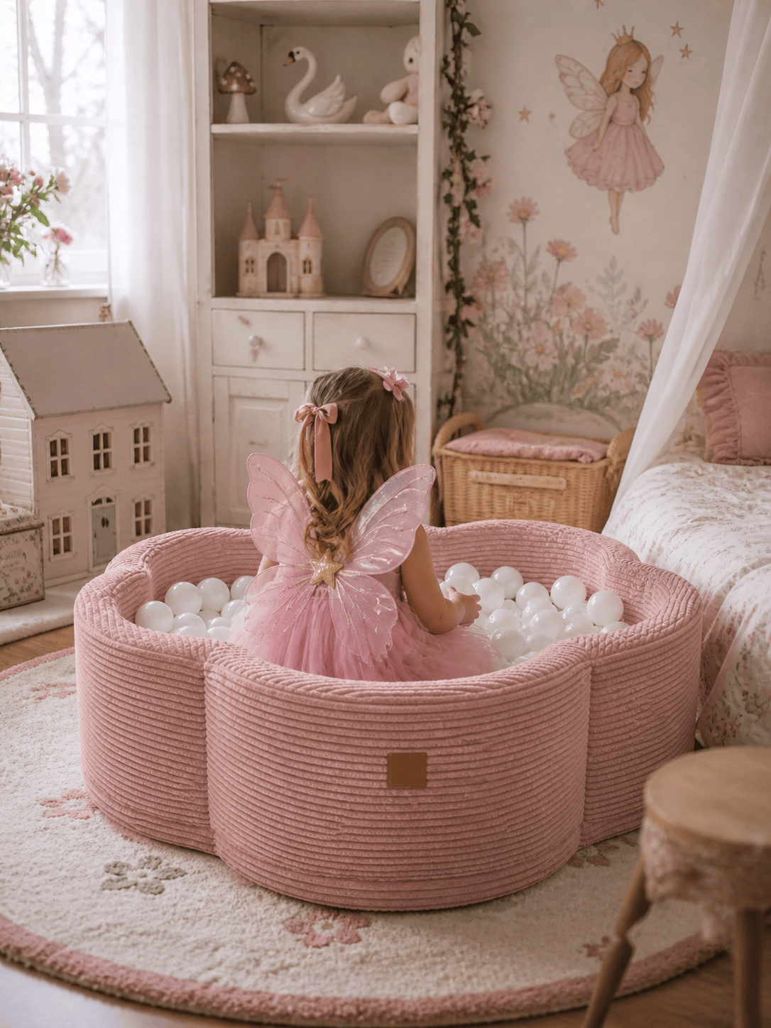 Meowbaby Aesthetic Kwiatek – Basen z Kulkami dla Dzieci | Piłki do Wyboru