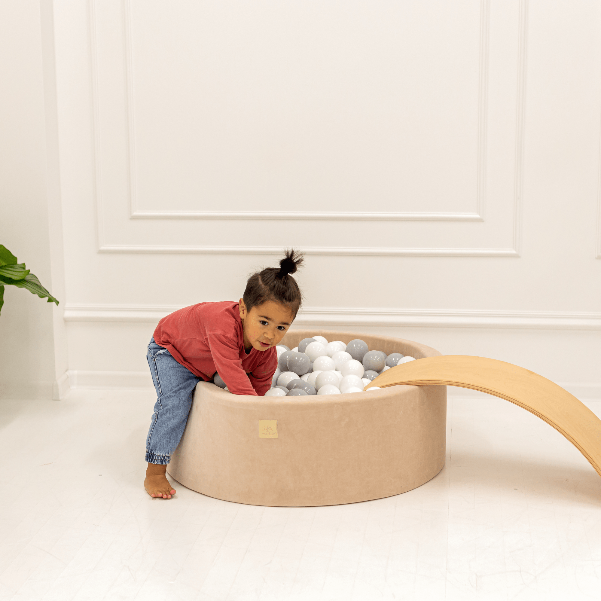 Meowbaby Basen z Kulkami dla Dziecka - Ciemnozielony | Velvet