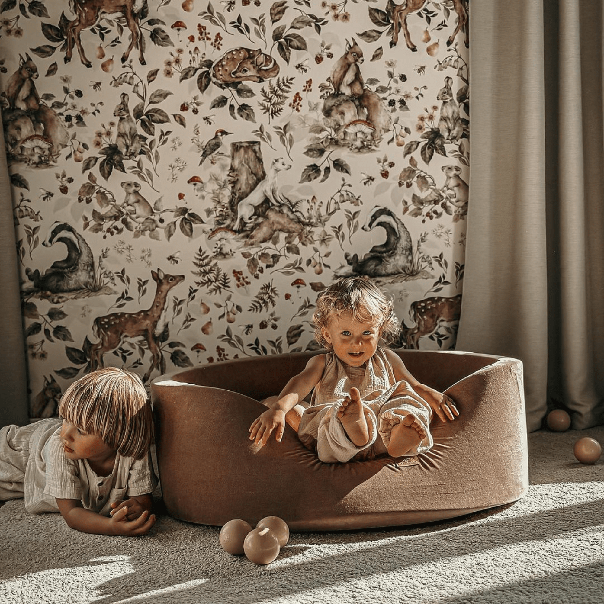 Meowbaby Basen z Kulkami dla Dziecka - Ciemnozielony | Velvet