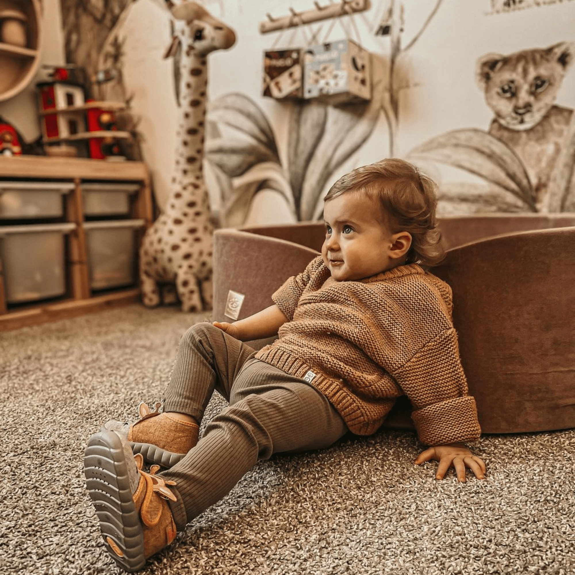 Meowbaby Basen z Kulkami dla Dziecka - Ciemnozielony | Velvet