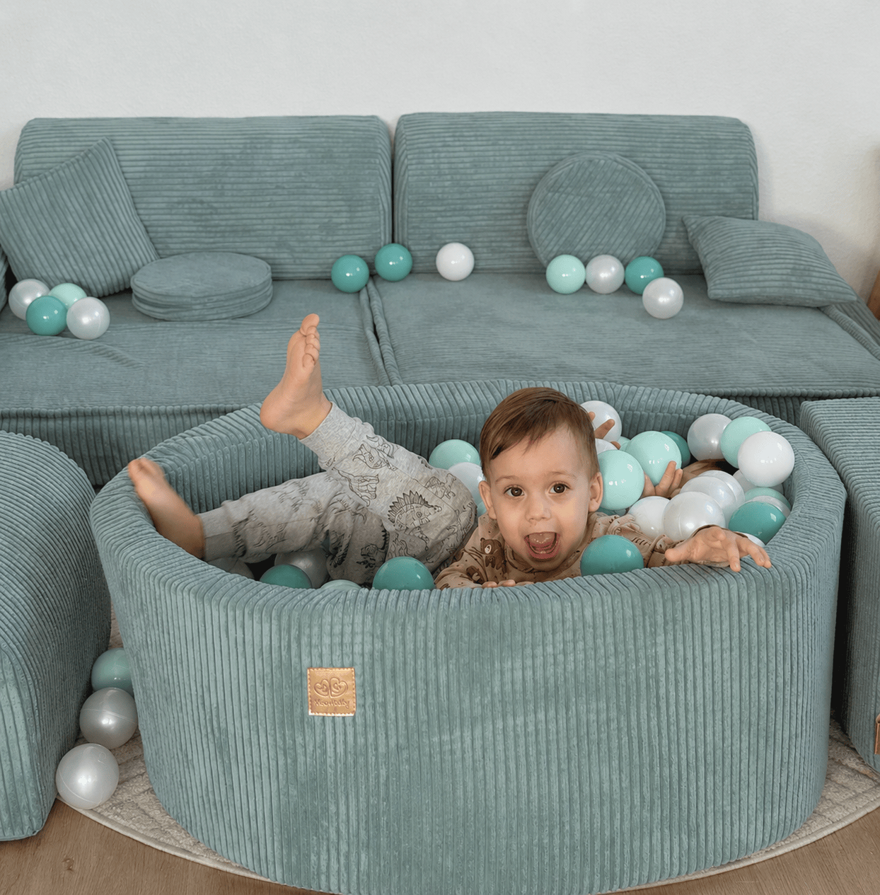 Meowbaby Basen z Kulkami dla Dziecka - Piłki do Wyboru | Aesthetic