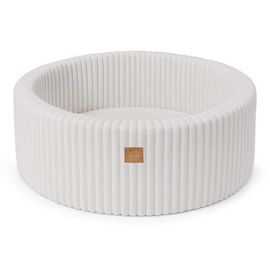 Meowbaby Basen z Kulkami dla Dziecka - Piłki do Wyboru | Cotton Candy White | Churros