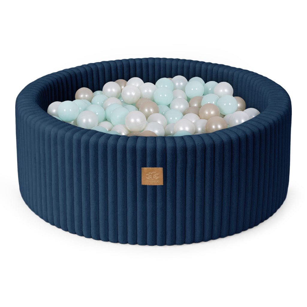 Meowbaby Basen z Kulkami dla Dziecka - Piłki do Wyboru | Midnight Blue | Churros