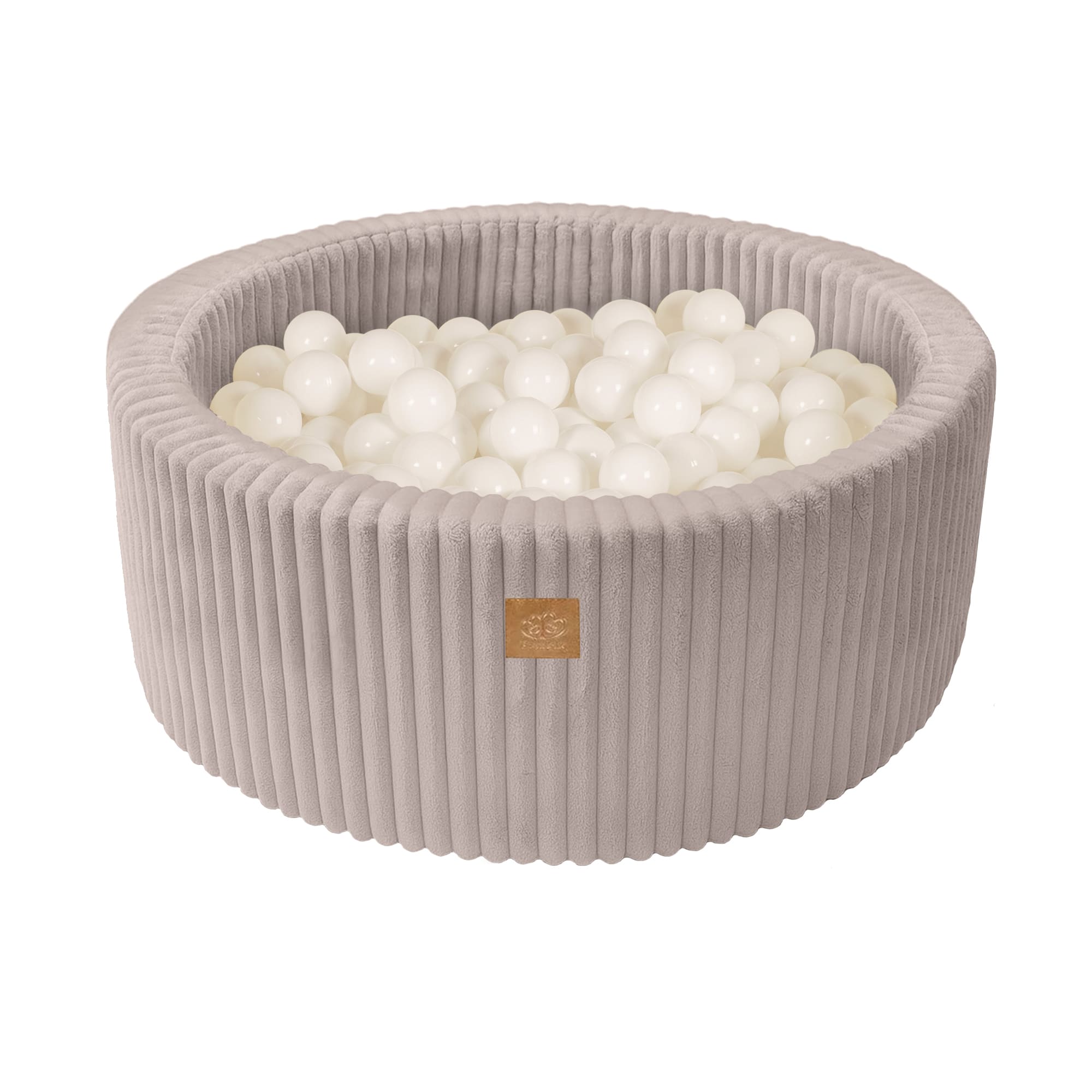 Meowbaby Basen z Kulkami dla Dziecka - Piłki do Wyboru | Pebble Beige | Churros