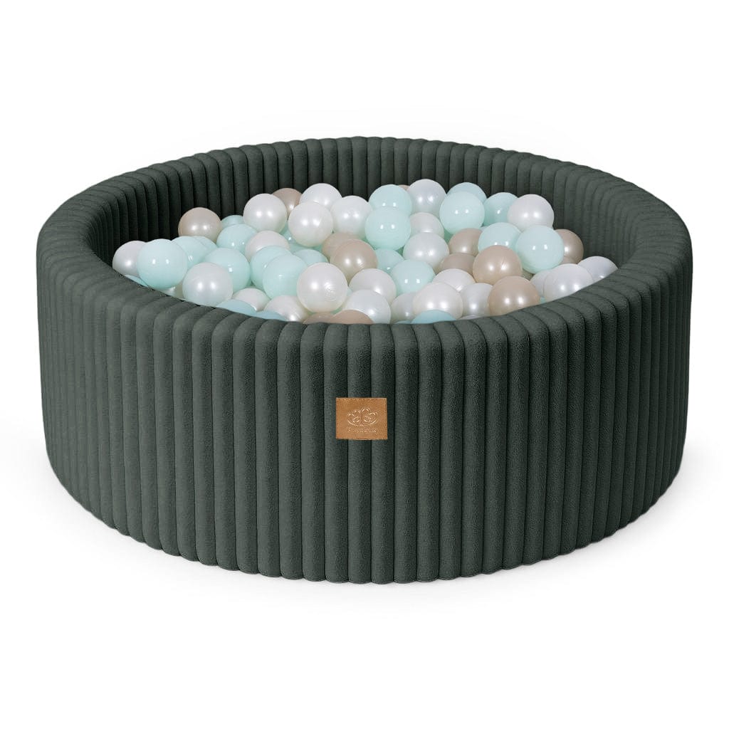Meowbaby Basen z Kulkami dla Dziecka - Piłki do Wyboru | Pine Forest Green | Churros
