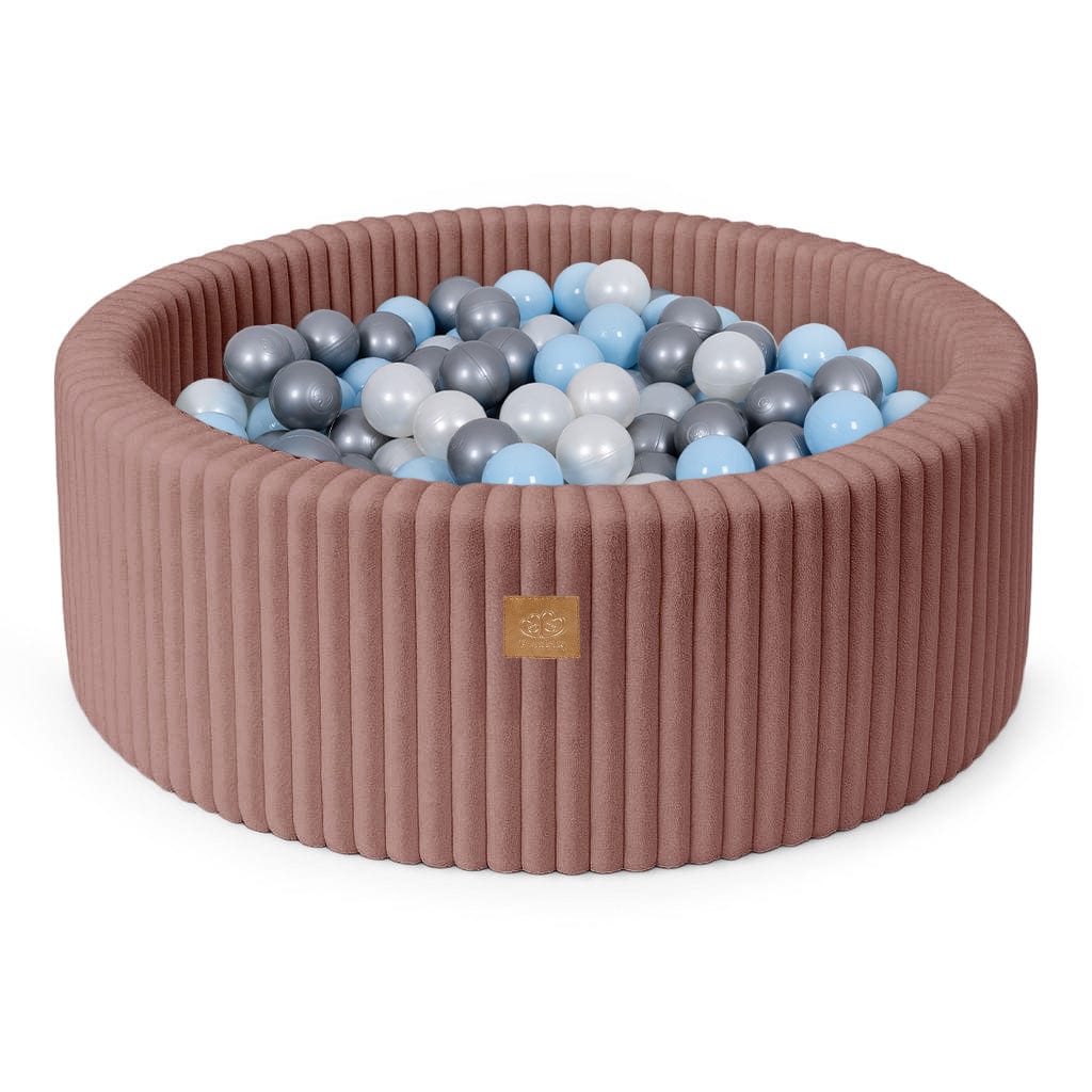 Meowbaby Basen z Kulkami dla Dziecka - Piłki do Wyboru | Ruby Chocolate Pink | Churros