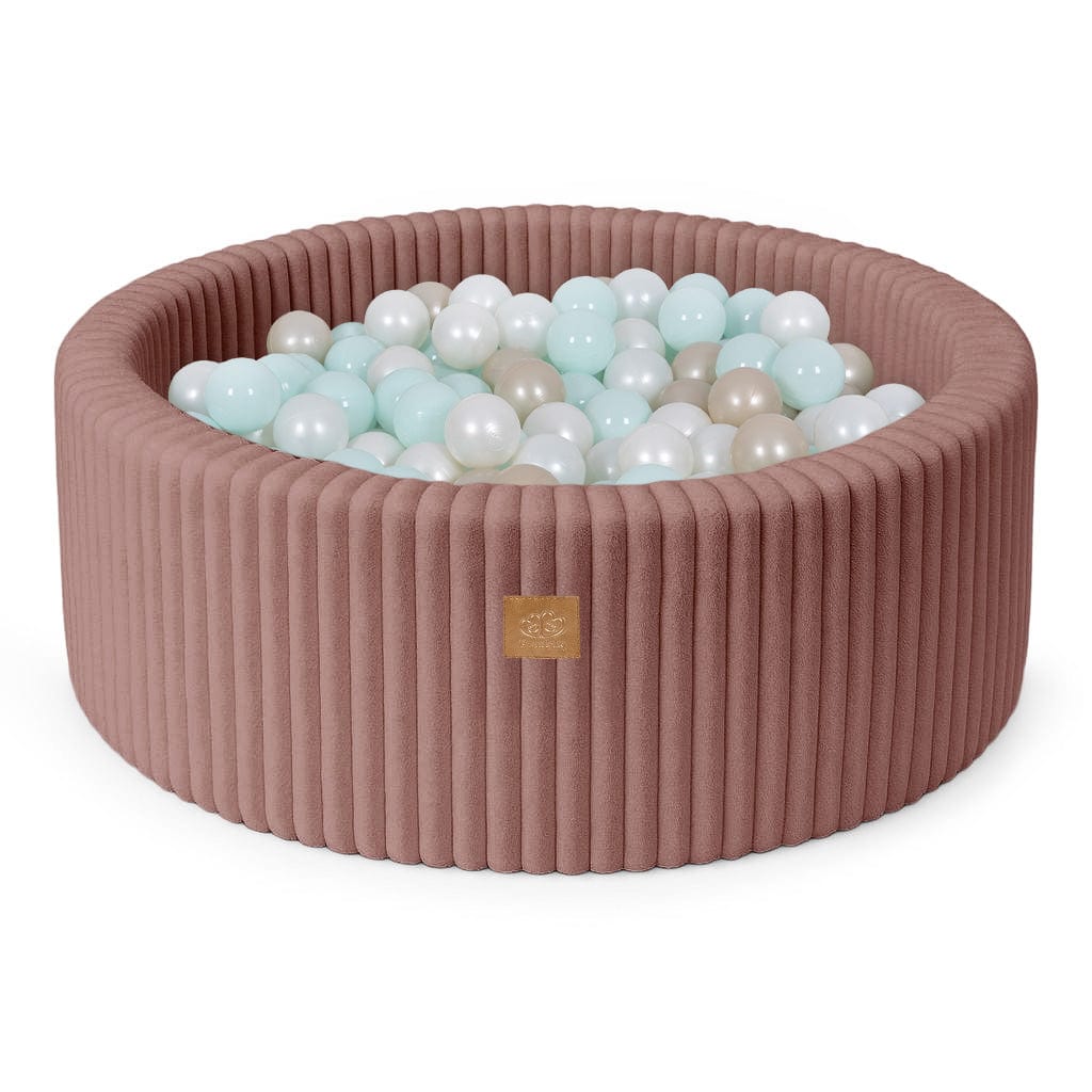 Meowbaby Basen z Kulkami dla Dziecka - Piłki do Wyboru | Ruby Chocolate Pink | Churros