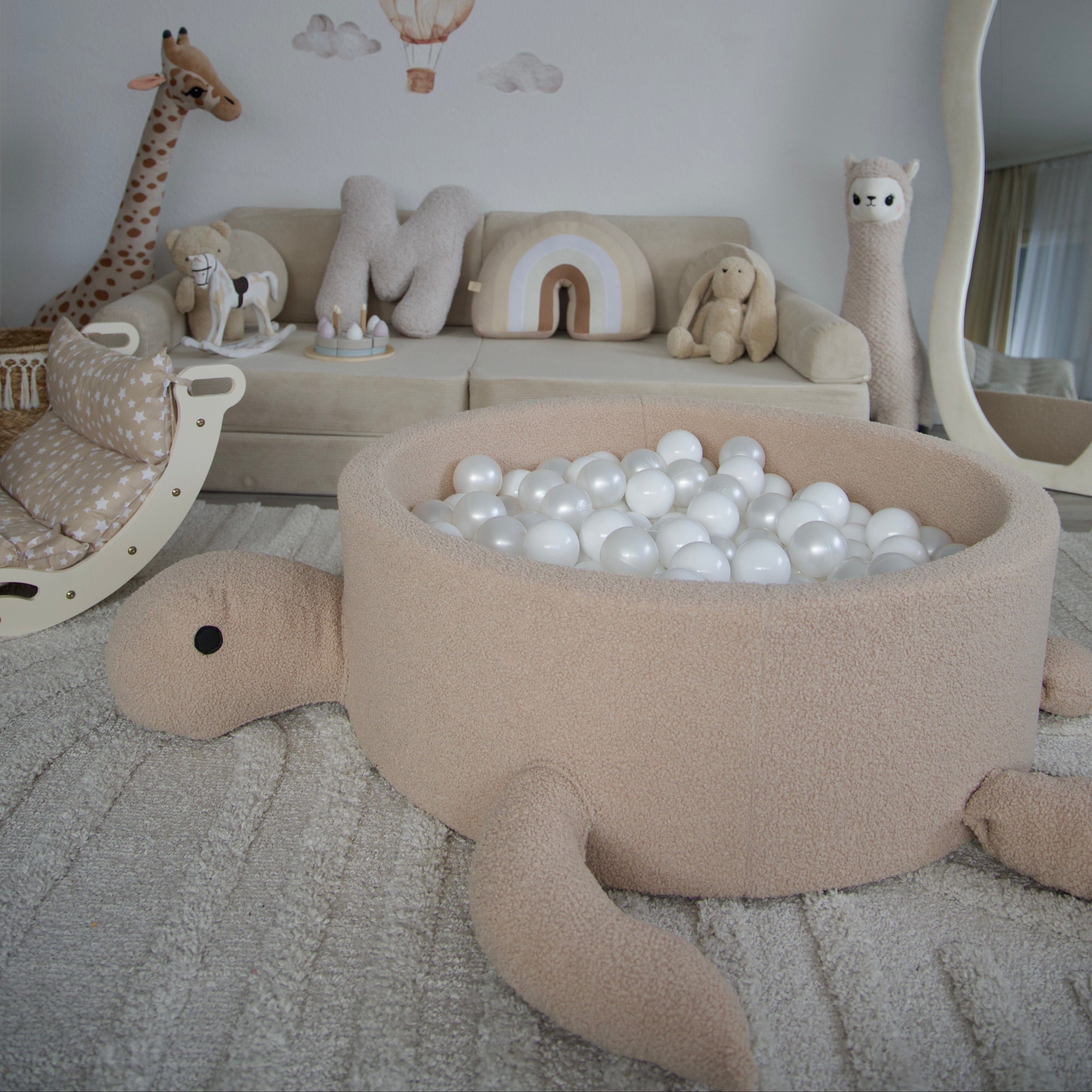 Meowbaby Basen z Kulkami dla Dziecka - Żółw | Small Teddy