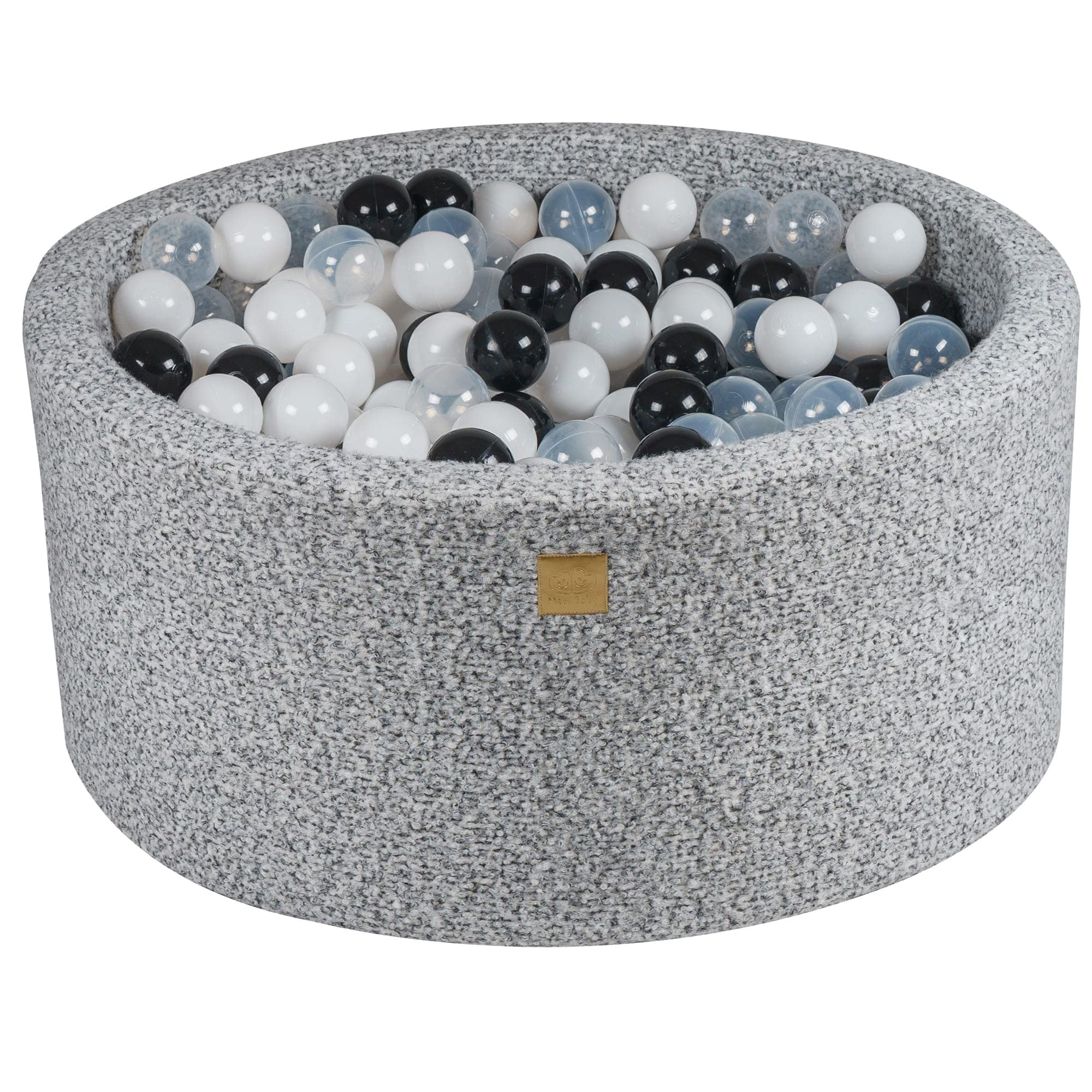 Meowbaby Boucle Foam Baby Ball Pit Grey Melange
