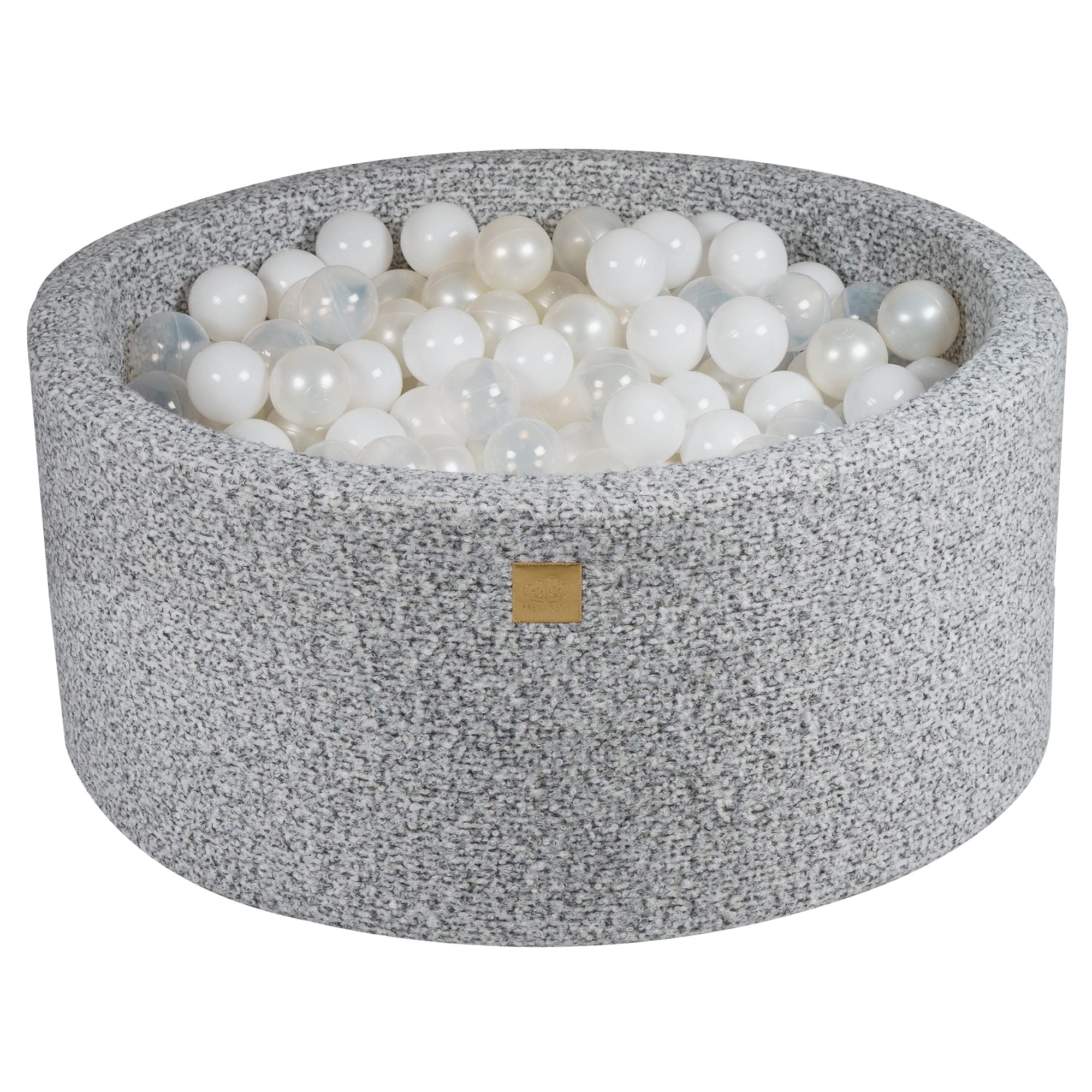Meowbaby Boucle Foam Baby Ball Pit Grey Melange