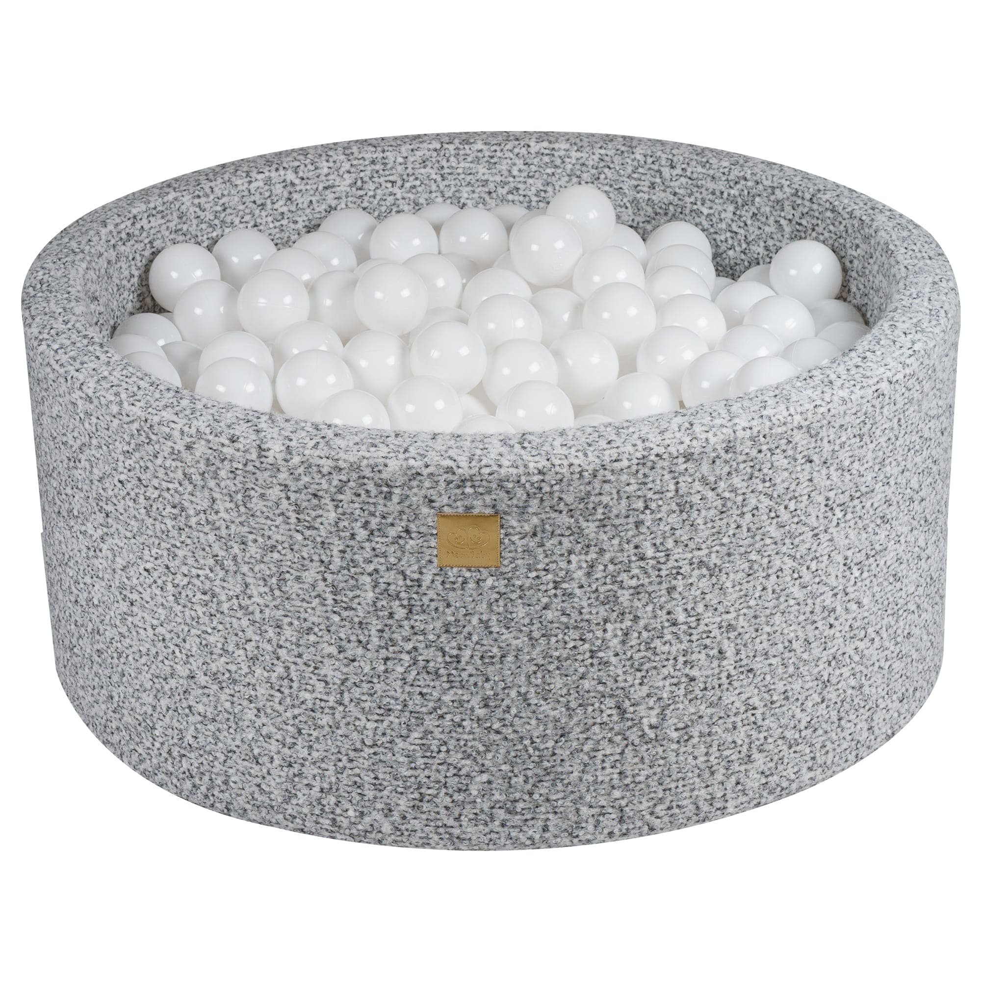Meowbaby Boucle Foam Baby Ball Pit Grey Melange