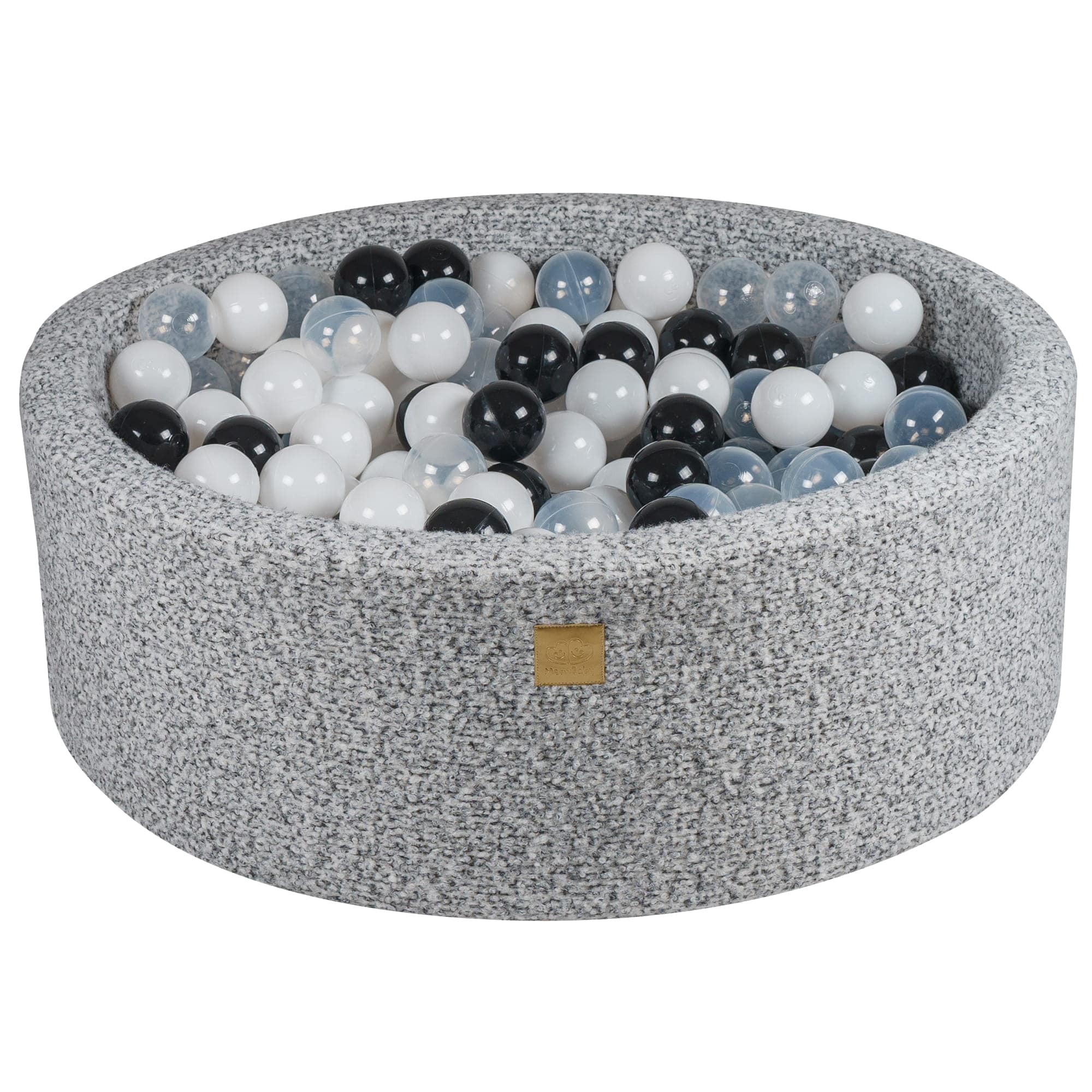 Meowbaby Boucle Foam Baby Ball Pit Grey Melange