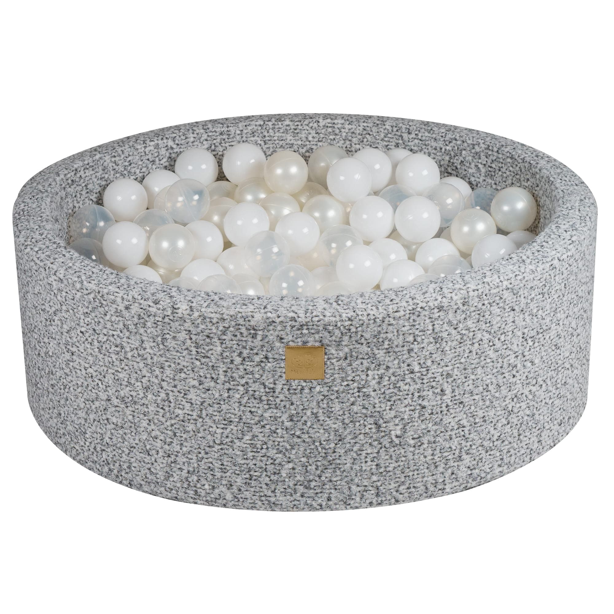 Meowbaby Boucle Foam Baby Ball Pit Grey Melange