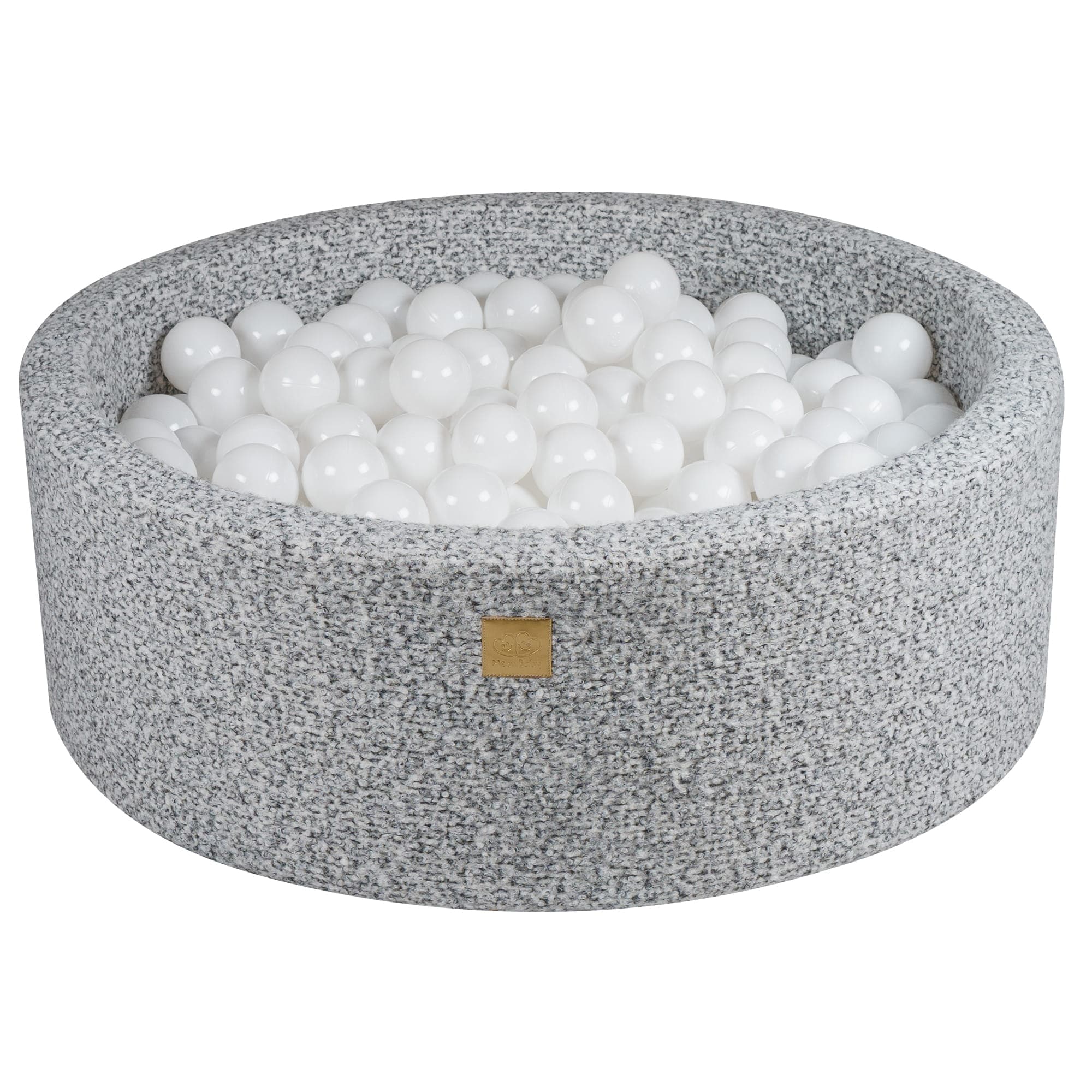 Meowbaby Boucle Foam Baby Ball Pit Grey Melange