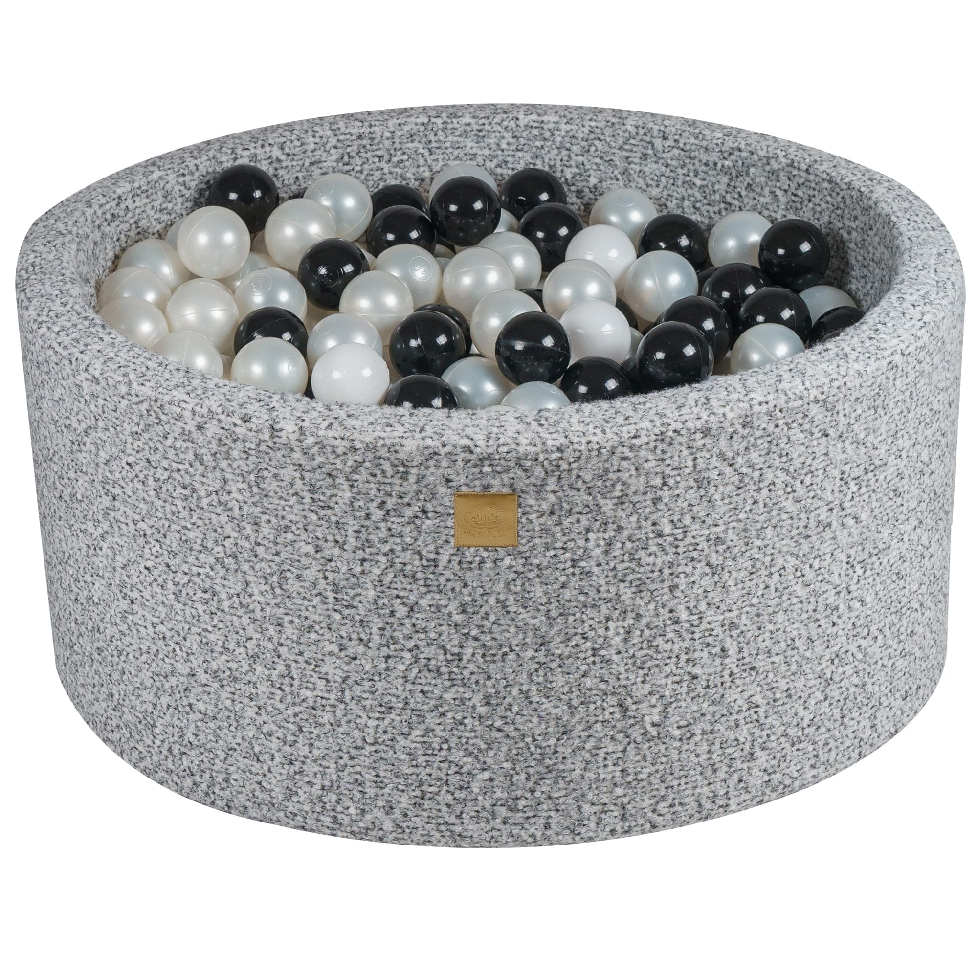 Meowbaby Boucle Foam Baby Ball Pit Grey Melange