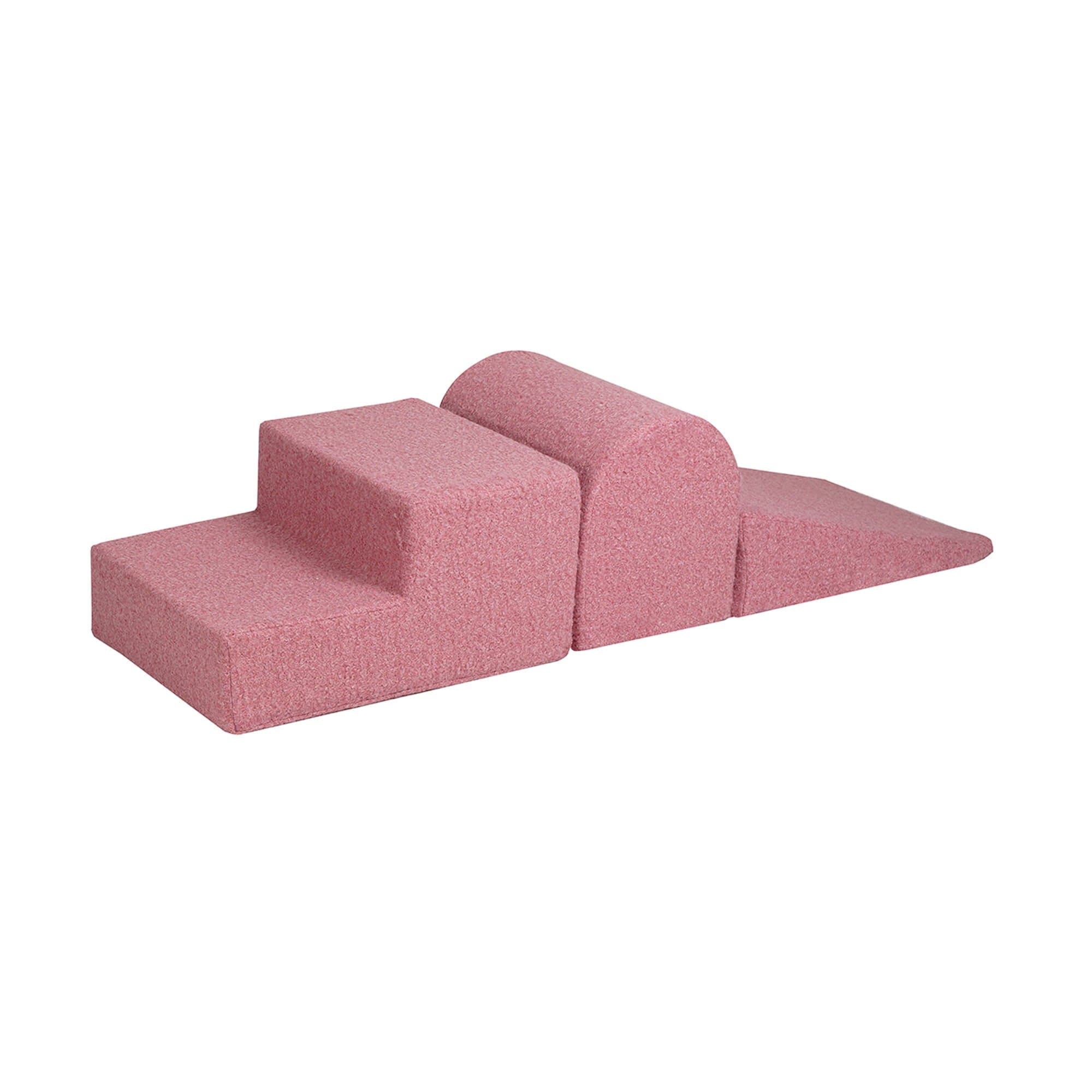 Meowbaby Boucle Kids Foam Climbing Blocks - Baby Soft Play Set | 3 Elements