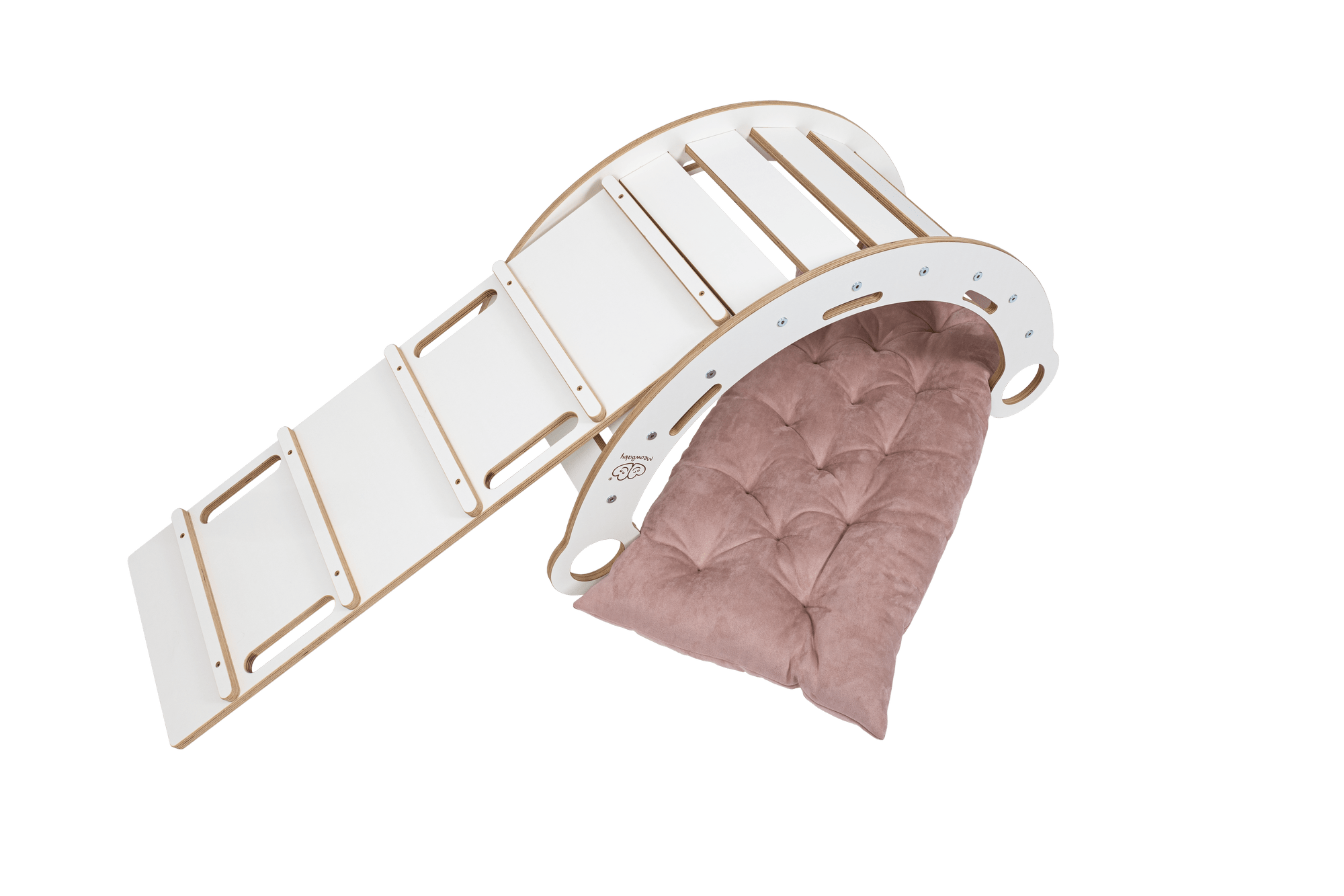 Meowbaby Bujak dla Dziecka Montessori - Dream Rocker | Biały