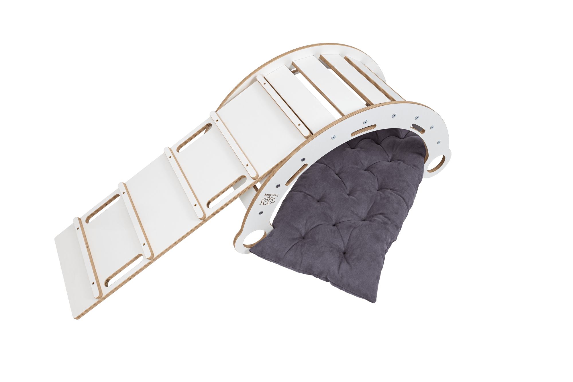 Meowbaby Bujak dla Dziecka Montessori - Dream Rocker | Biały