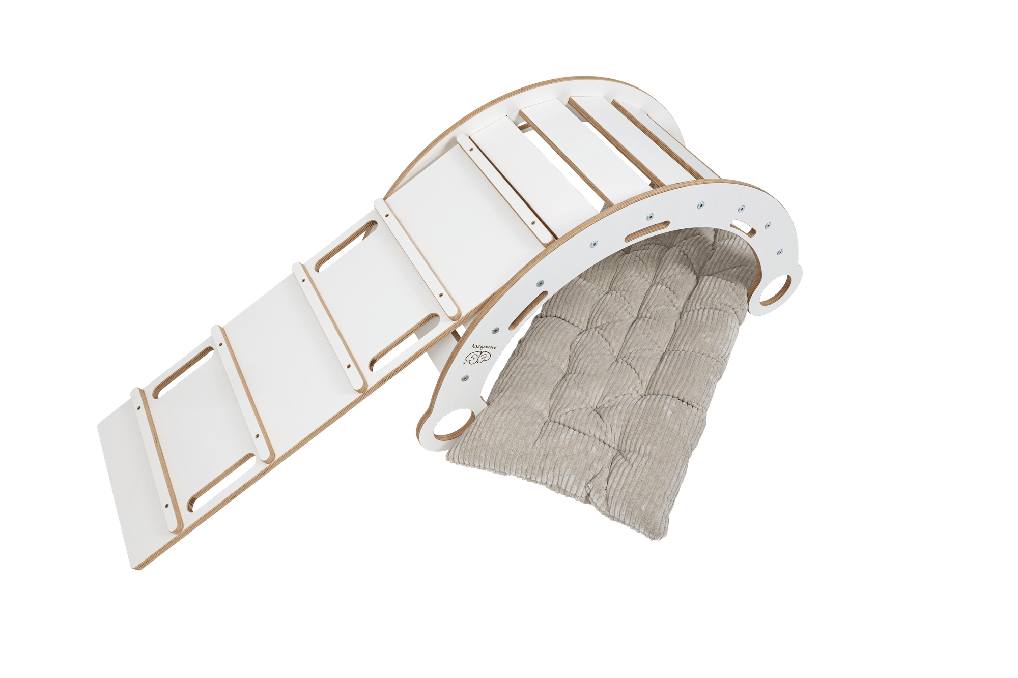 Meowbaby Bujak dla Dziecka Montessori - Dream Rocker | Biały