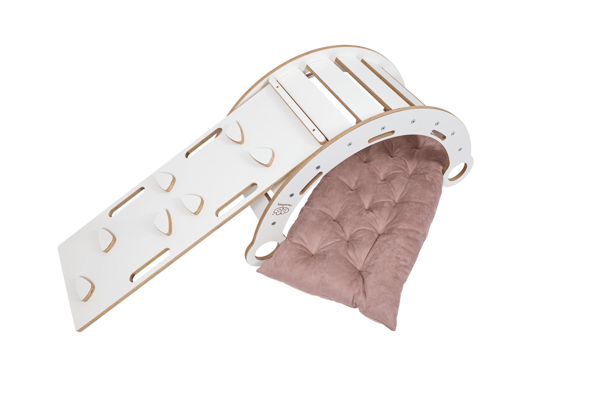 Meowbaby Bujak dla Dziecka Montessori - Dream Rocker | Biały