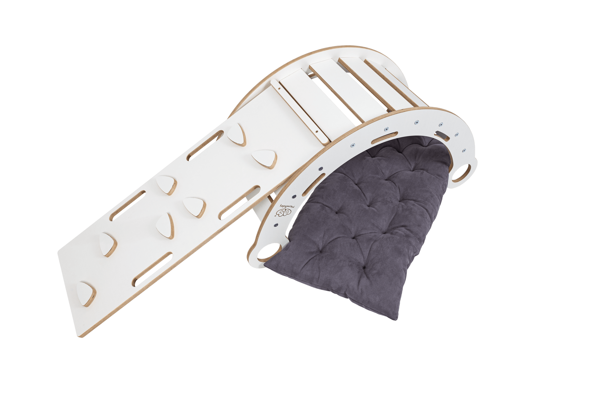 Meowbaby Bujak dla Dziecka Montessori - Dream Rocker | Biały