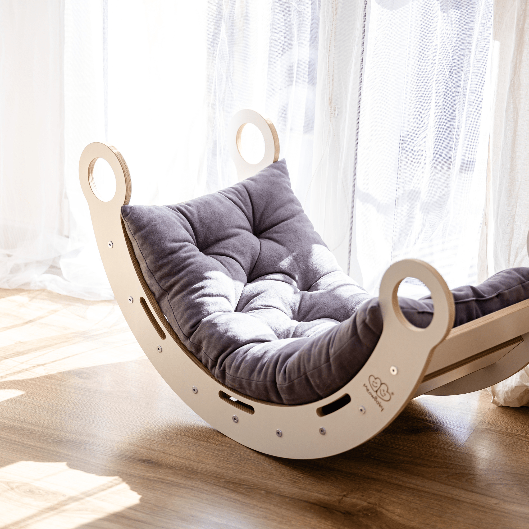 Meowbaby Bujak dla Dziecka Montessori - Dream Rocker | Naturalny