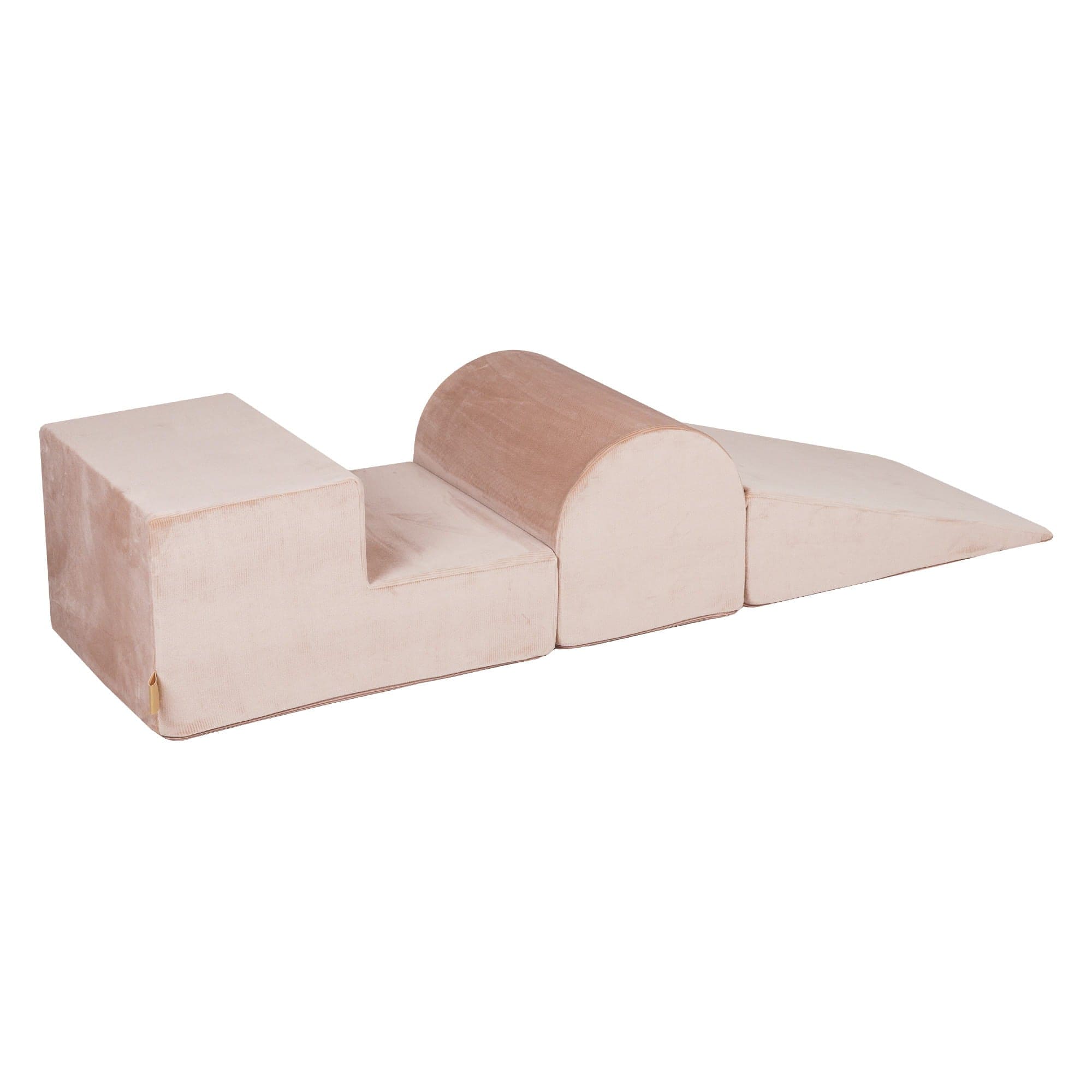 Meowbaby Corduroy Kids Foam Climbing Blocks - Baby Soft Play Set | 3 Elements