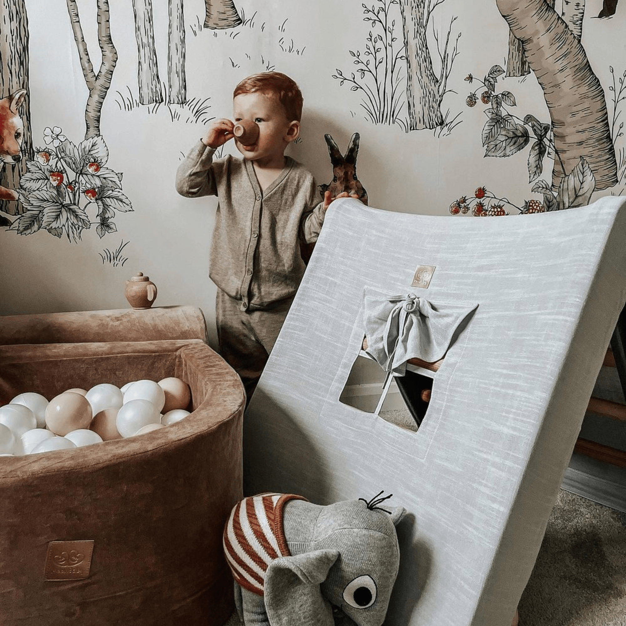 Meowbaby Drabinka dla Dziecka Montessori - Stabilna i Bezpieczna