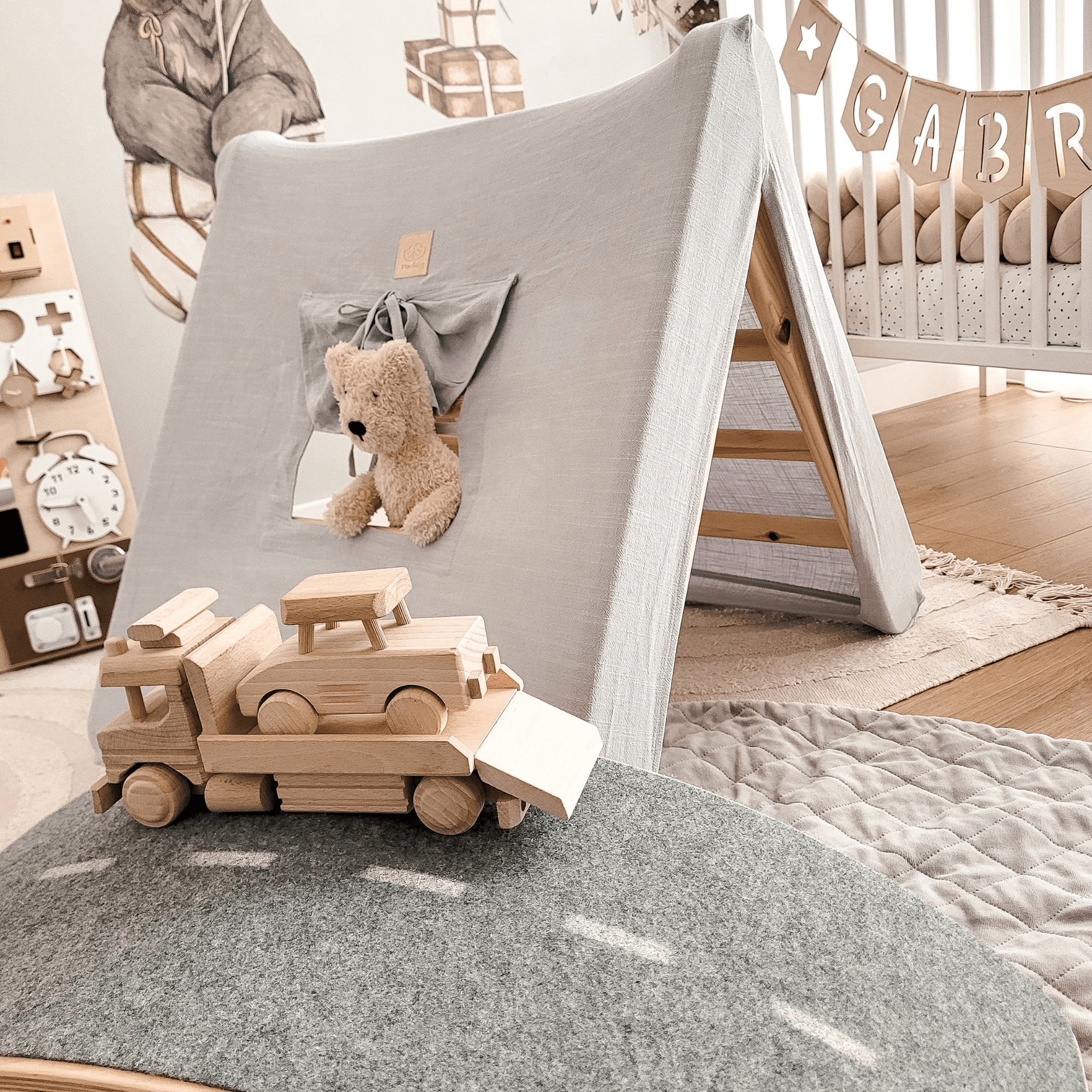 Meowbaby Drabinka dla Dziecka Montessori - Stabilna i Bezpieczna