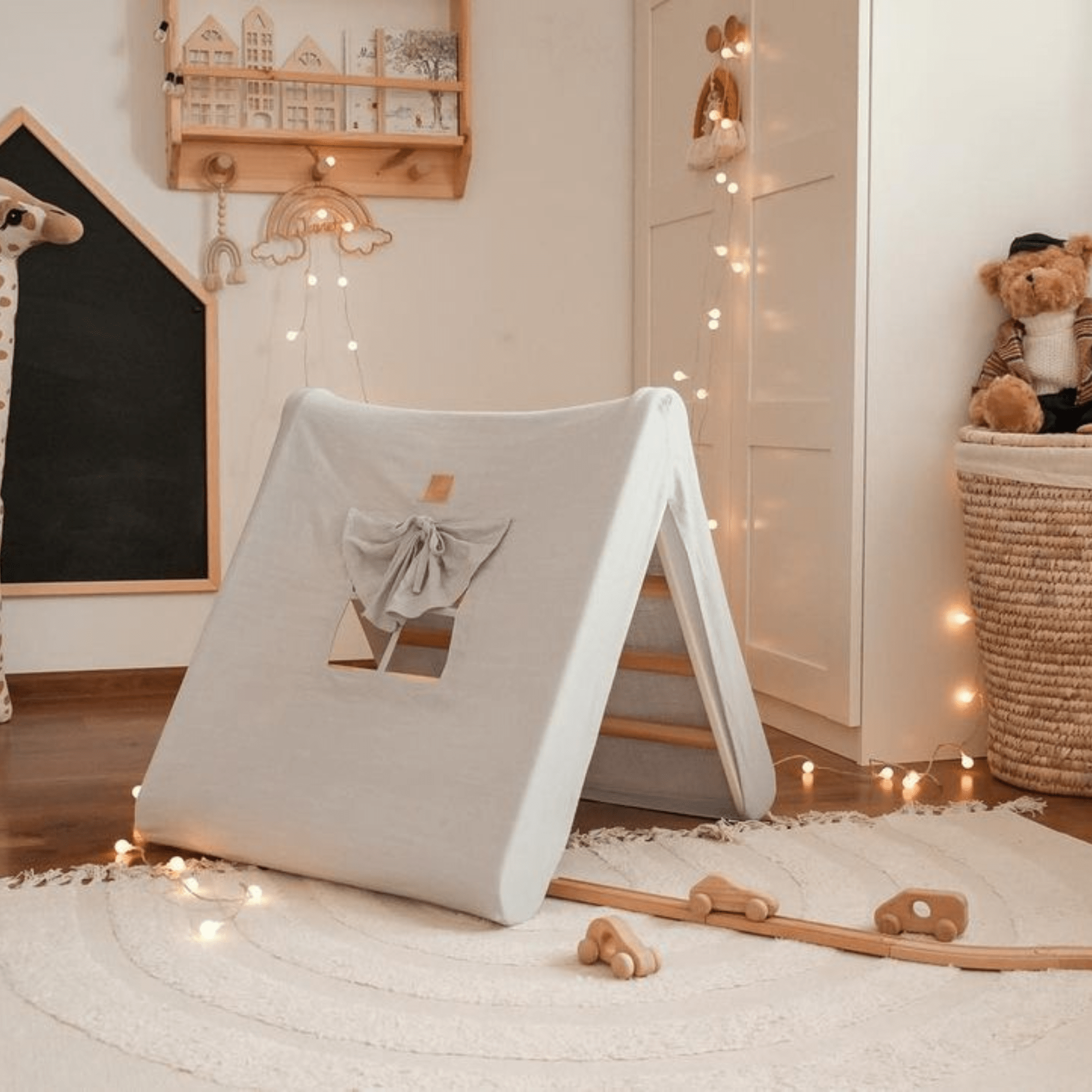 Meowbaby Drabinka dla Dziecka Montessori - Stabilna i Bezpieczna
