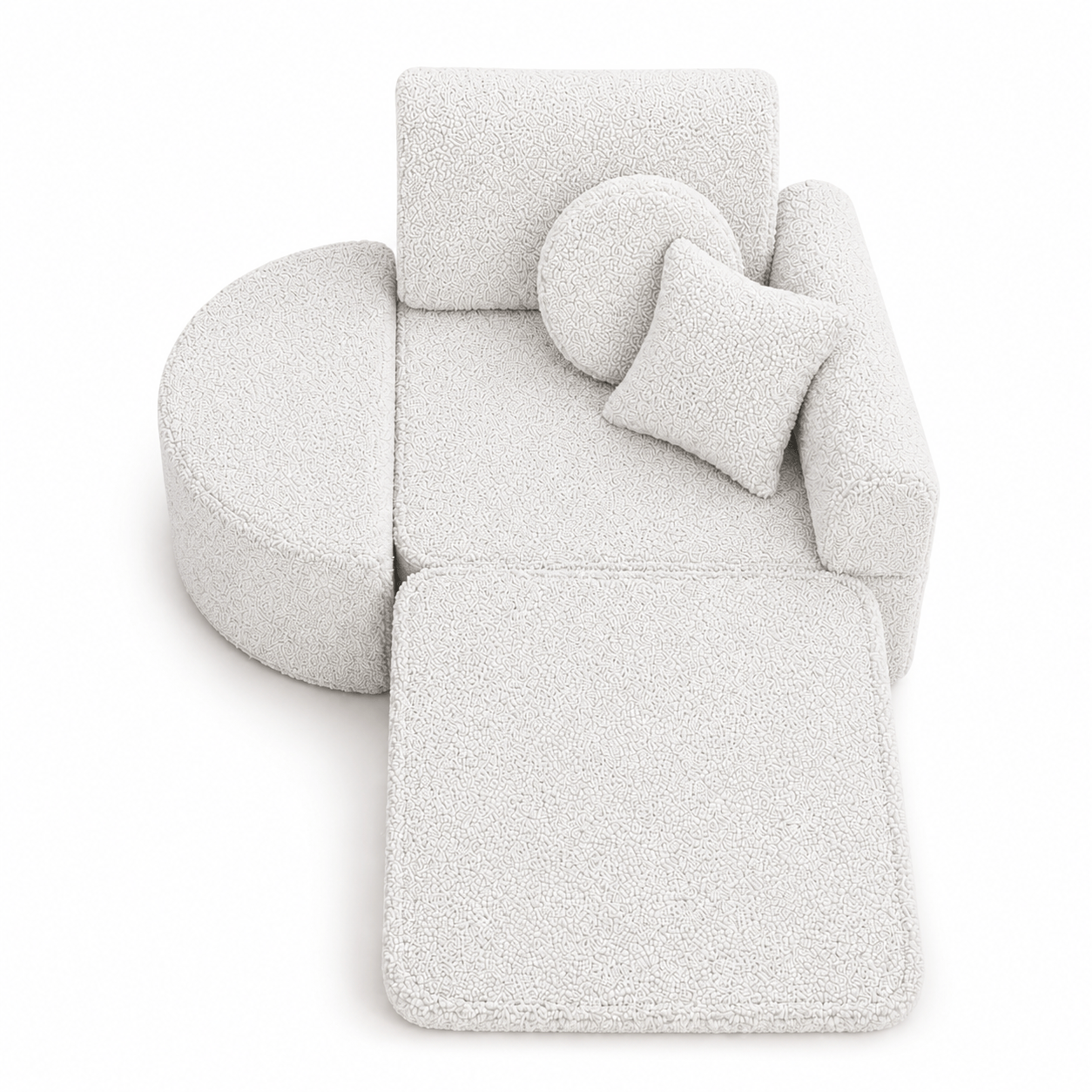 Meowbaby Fotel Modułowy dla Dziecka – 6 Elementów | Bearly | 60cm