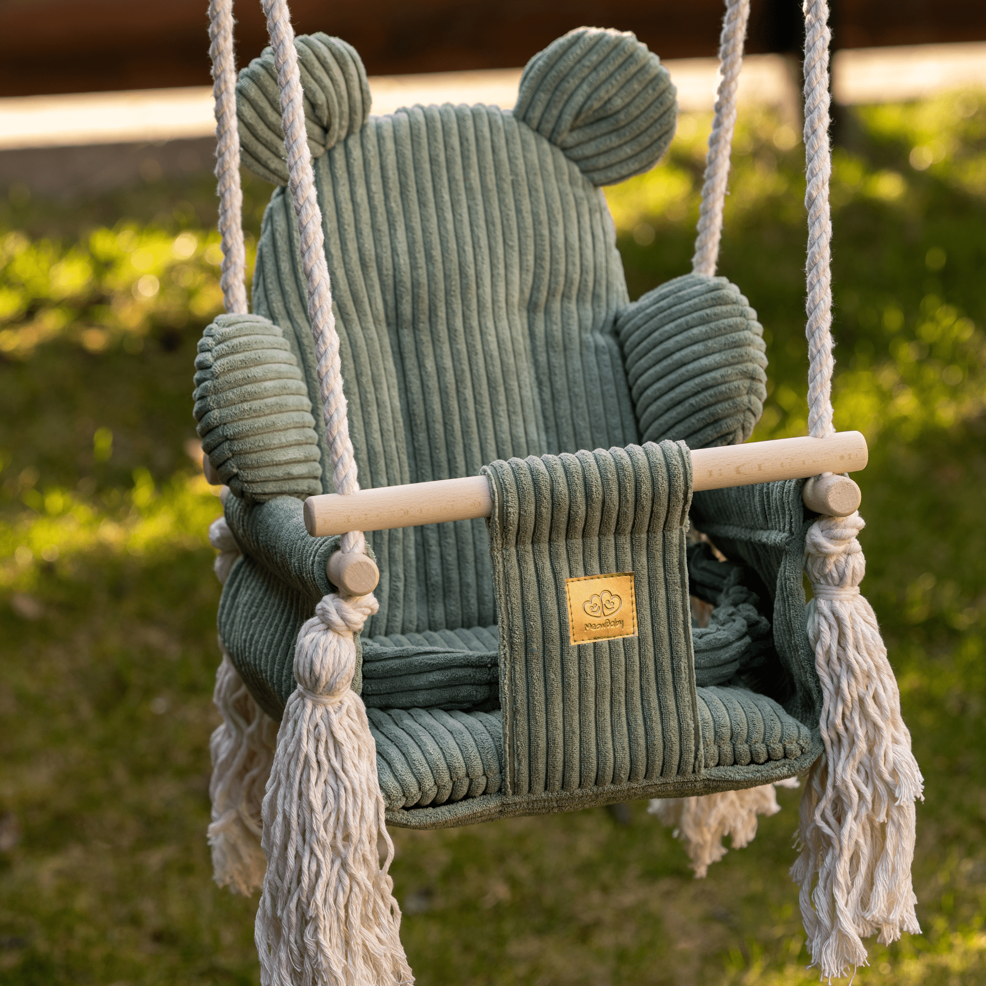 Meowbaby Huśtawka dla Dziecka do Domu – Bear Swing | Aesthetic