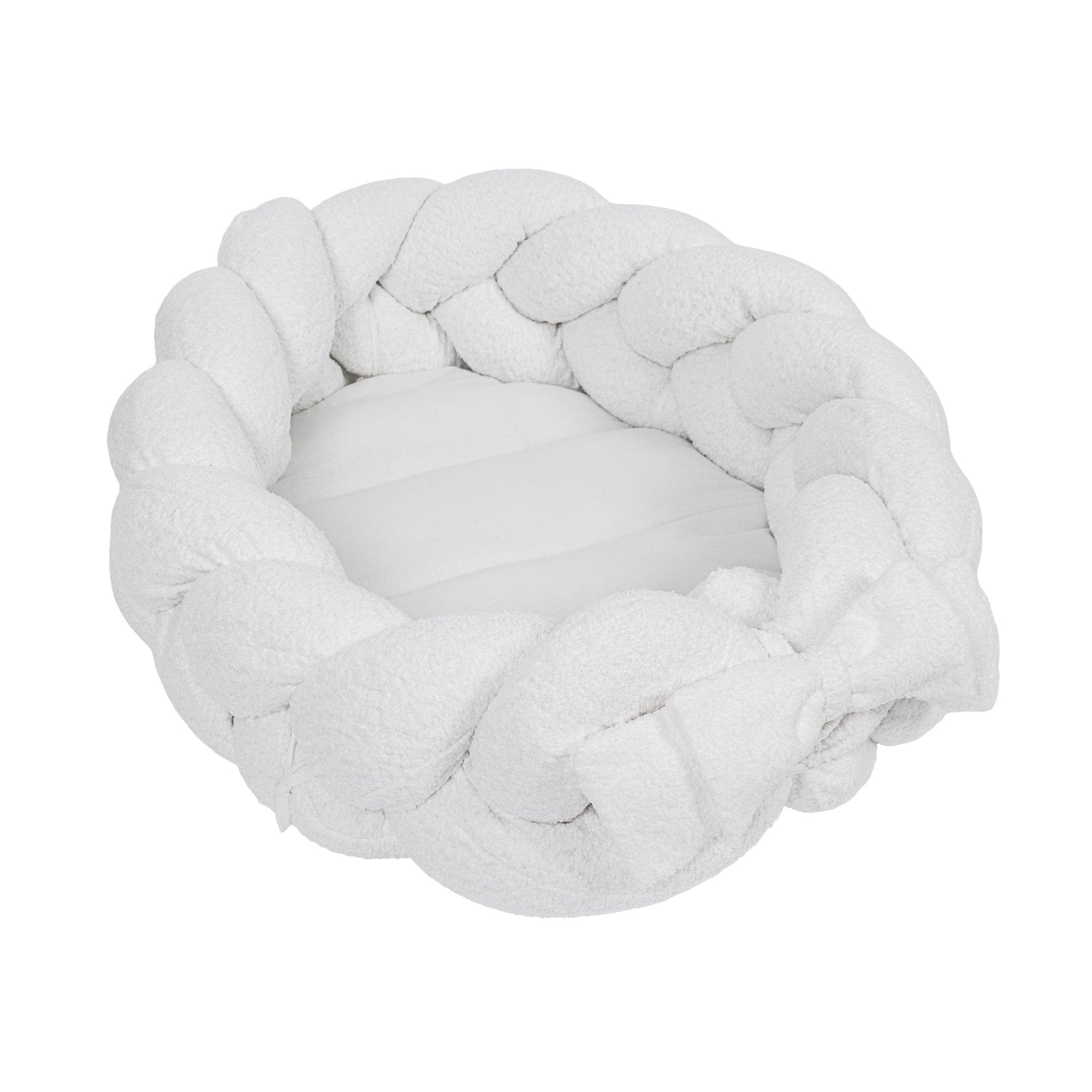 Meowbaby Kokon Niemowlęcy z Warkoczem Ochronnym - Mata do Zabawy | Boucle