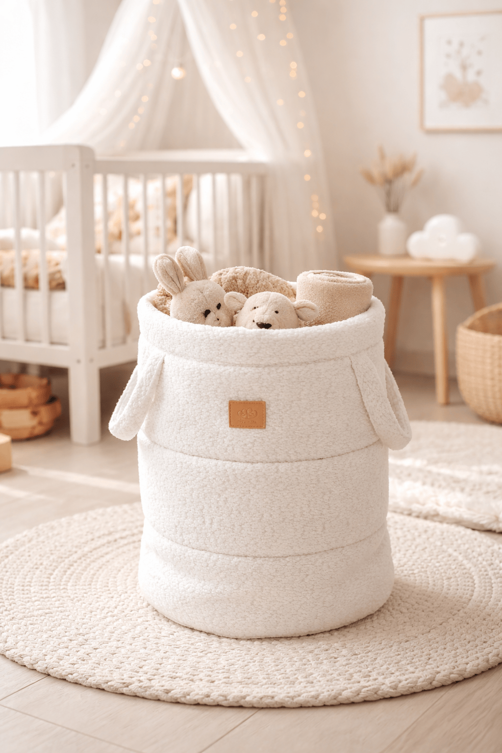 Meowbaby Kosz na Zabawki dla Dziecka – Organizer do Pokoju | Boucle