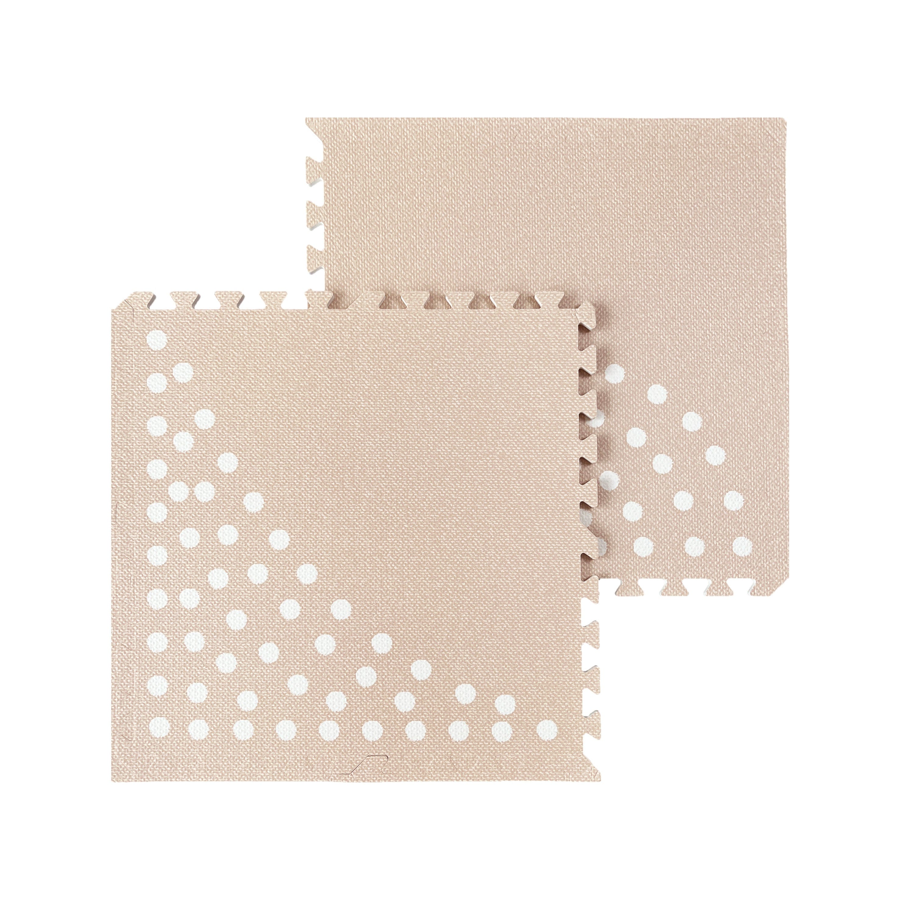 MeowBaby Mata Piankowa Puzzle MeowBaby – Beżowa Mata Edukacyjna | 6 elementów