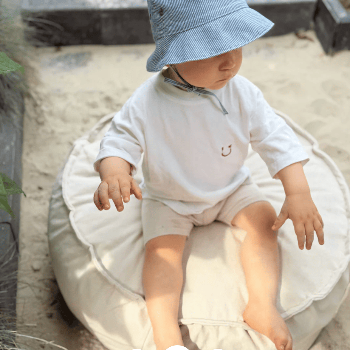Meowbaby Okrągła Pufa dla Dziecka – Bean Bag do Domu i Ogrodu | Outzy