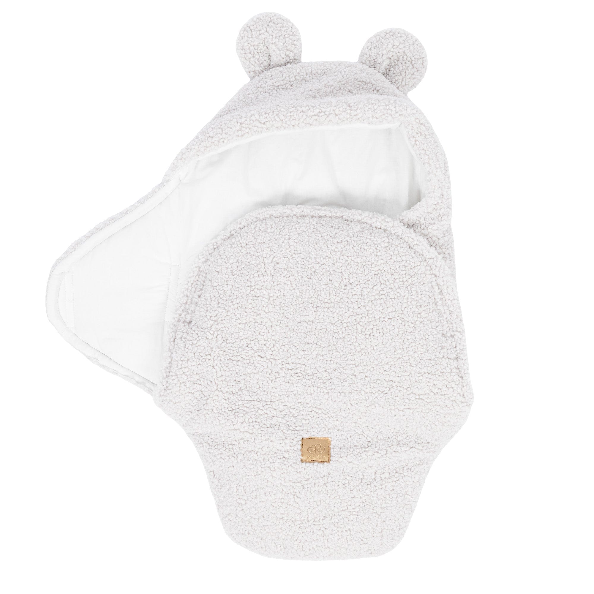 Meowbaby Otulacz dla Niemowlaka z Uszami Misia – Bearly