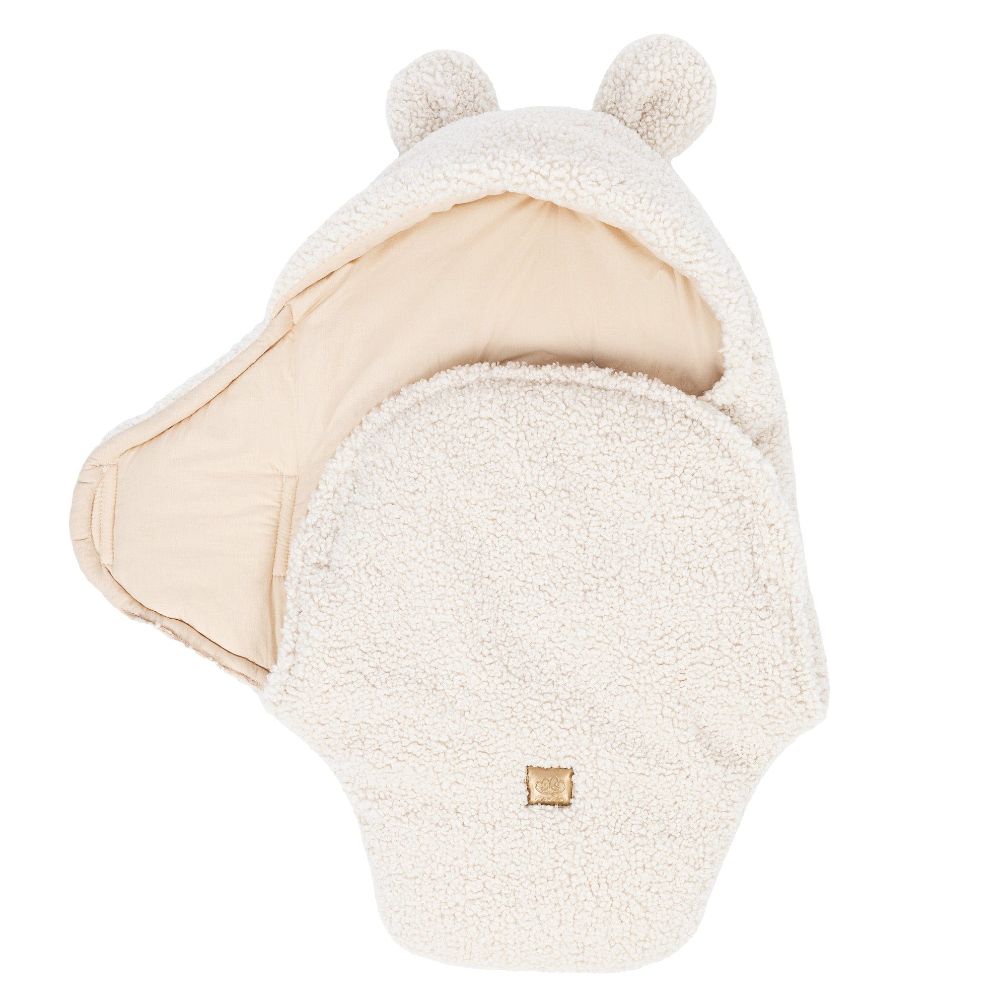 Meowbaby Otulacz dla Niemowlaka z Uszami Misia – Bearly