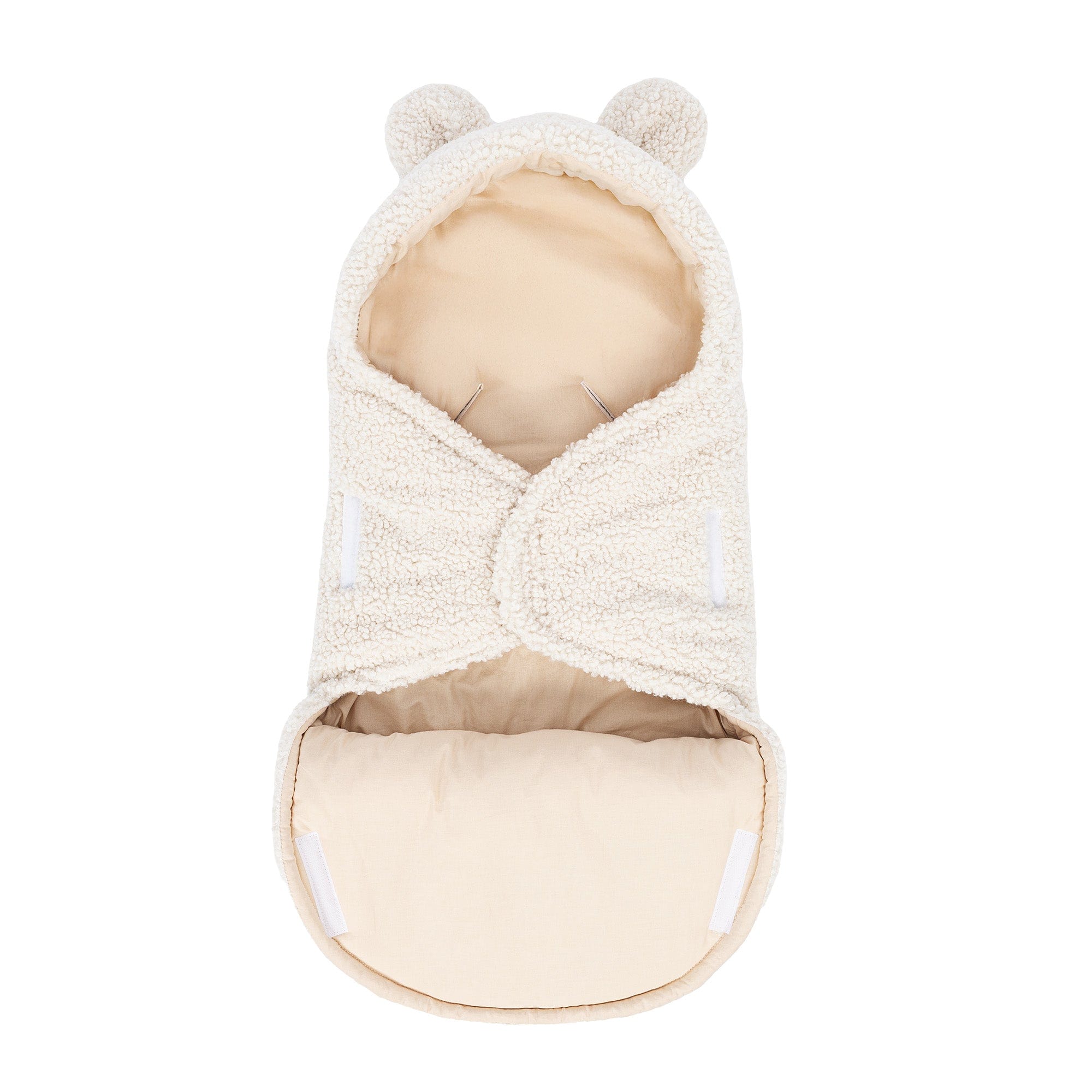 Meowbaby Otulacz dla Niemowlaka z Uszami Misia – Bearly