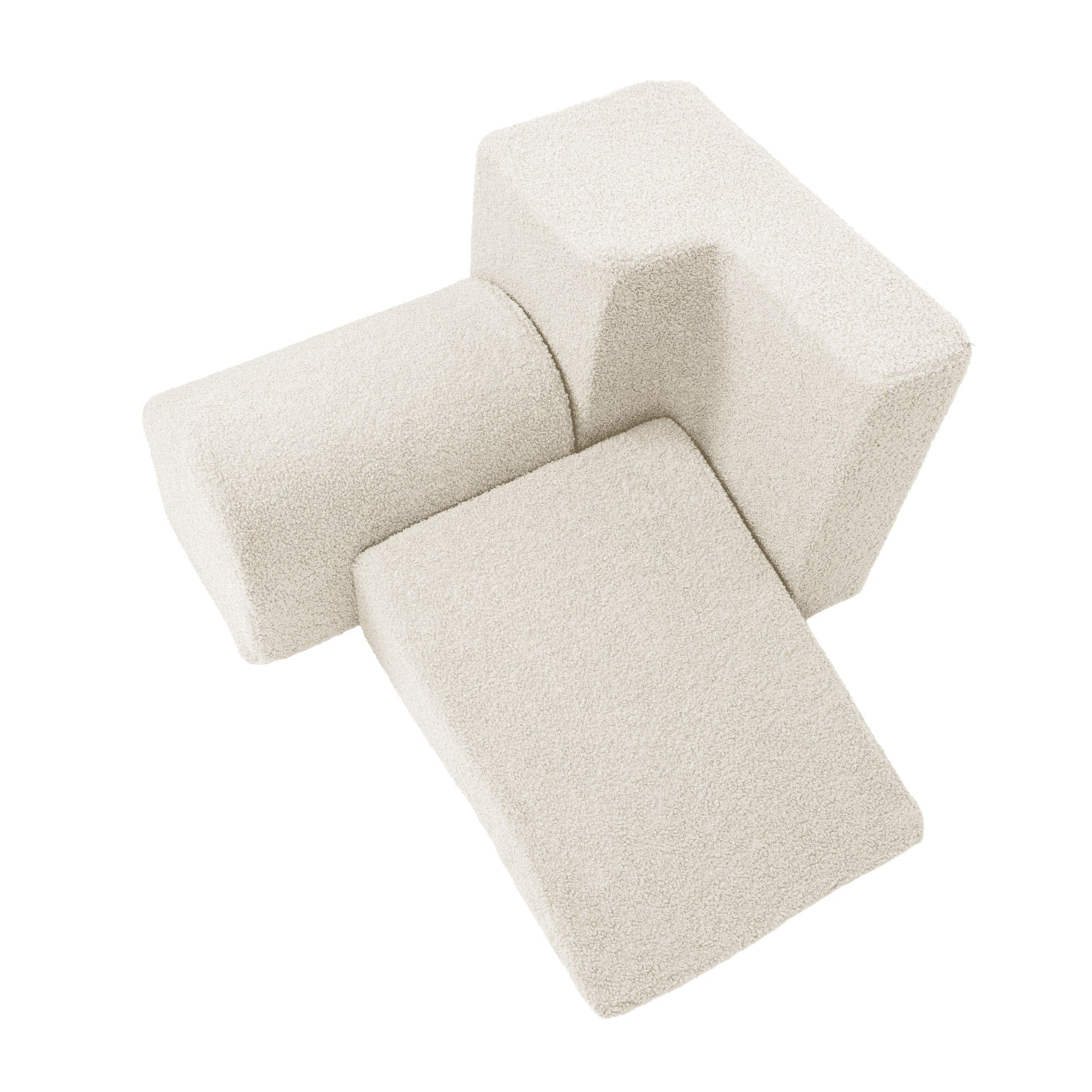 Meowbaby Piankowy Plac Zabaw dla Dzieci | 3 elementy | Boucle