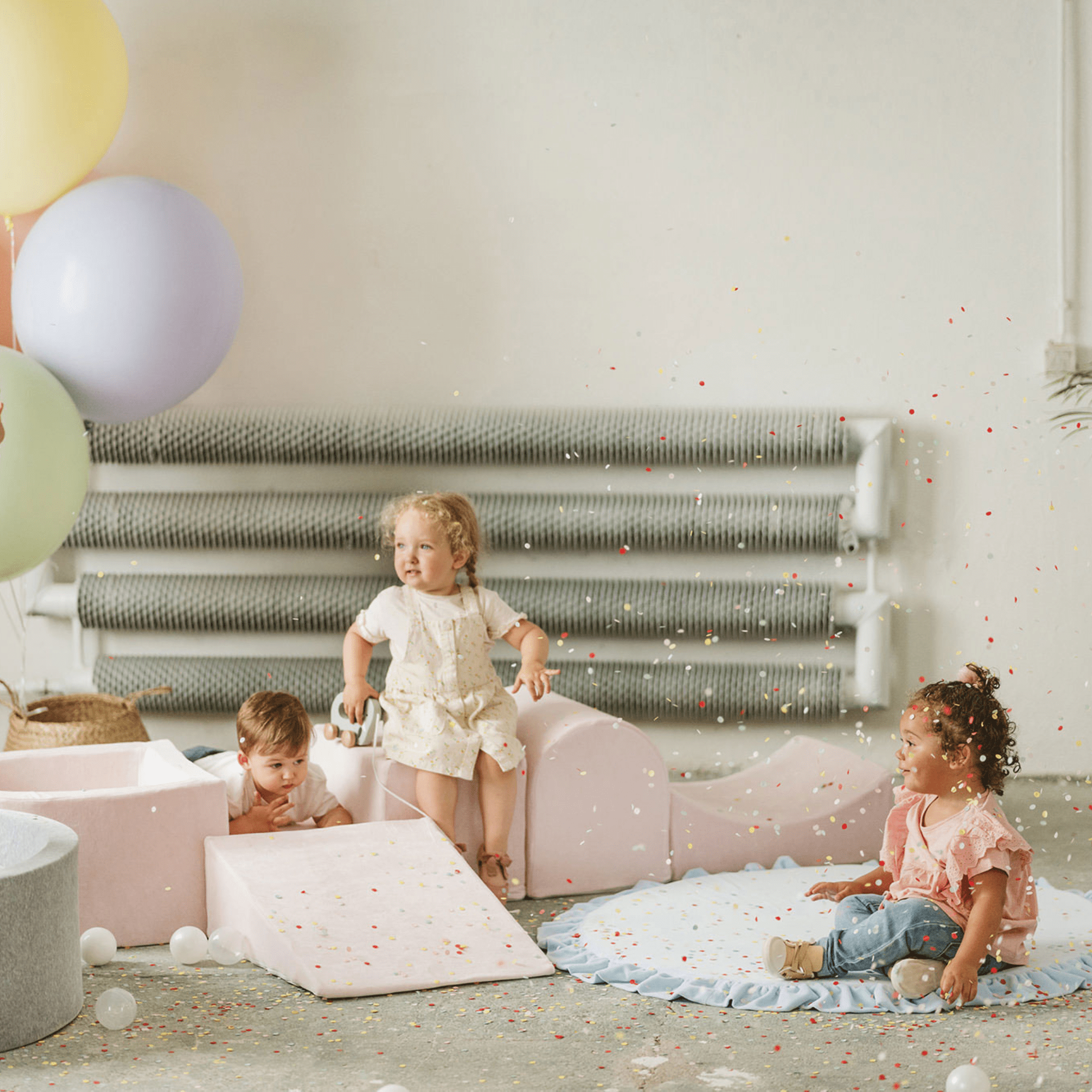 Meowbaby Piankowy Plac Zabaw dla Dzieci | 3 Elementy | Velvet