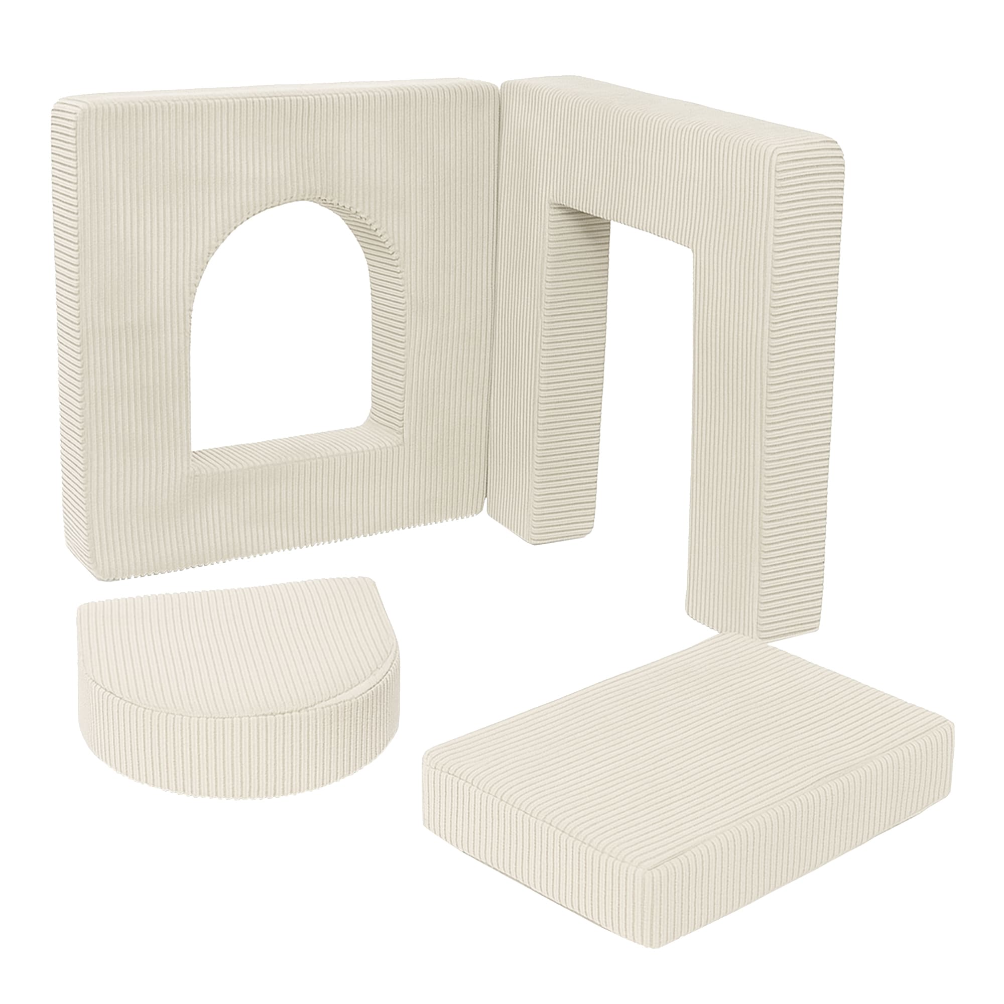 Meowbaby Piankowy Plac Zabaw dla Dzieci Archway | 4 elementów | Aesthetic