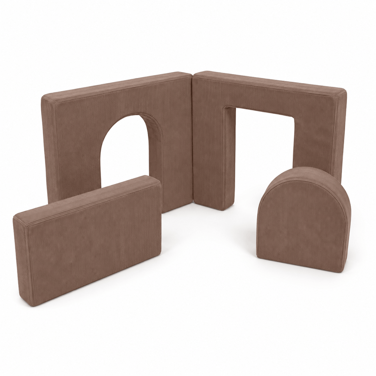 Meowbaby Piankowy Plac Zabaw dla Dzieci Archway | 4 elementy | Pocket | 120 cm | Slimcord