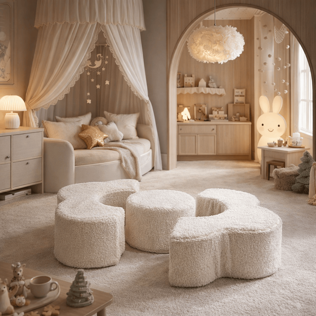 Meowbaby Piankowy Plac Zabaw dla Dzieci | Flower Shape Set | 3 Elementy | Bearly