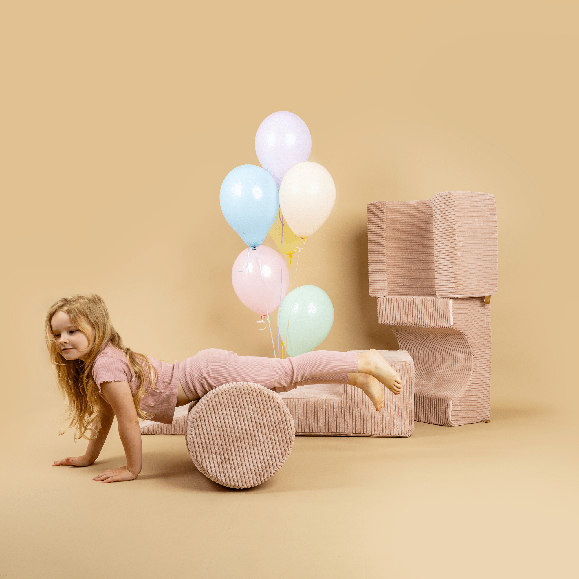 Meowbaby Piankowy Plac Zabaw dla Dzieci | Z Małym Basenem z Kulkami | Aesthetic