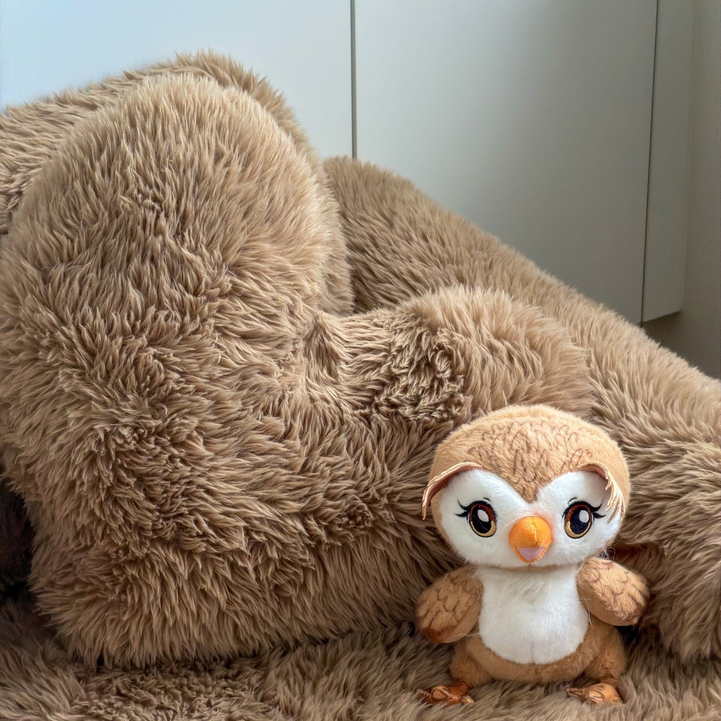 Meowbaby Poduszka Dekoracyjna dla Dzieci Serce Furry Heart - Miękka i Stylowa | Mammoth