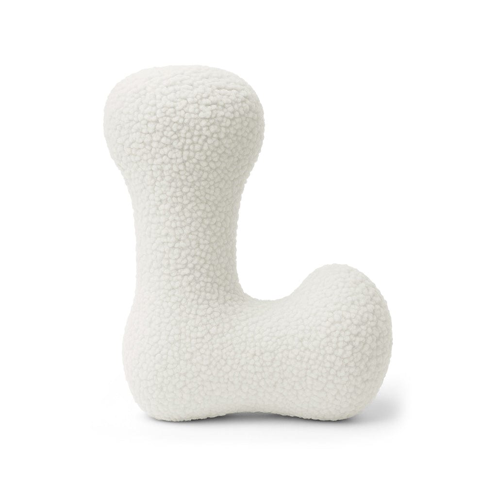 Meowbaby Poduszka Litera Alfabetu Brudna Biel | Bearly