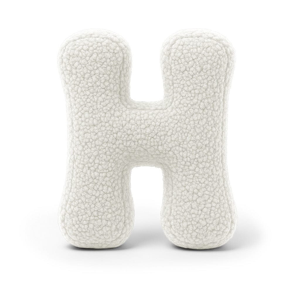 Meowbaby Poduszka Litera Alfabetu Brudna Biel | Bearly