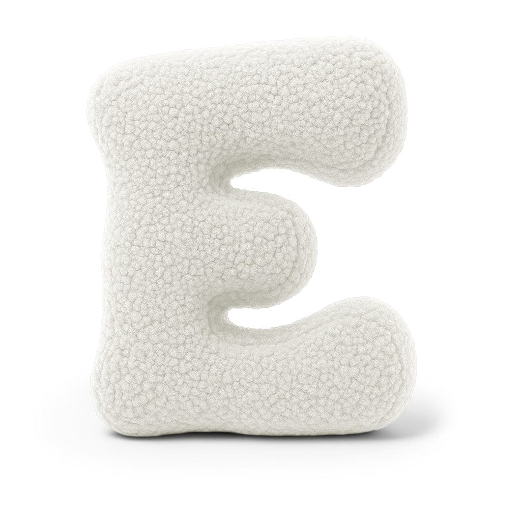 Meowbaby Poduszka Litera Alfabetu Brudna Biel | Bearly