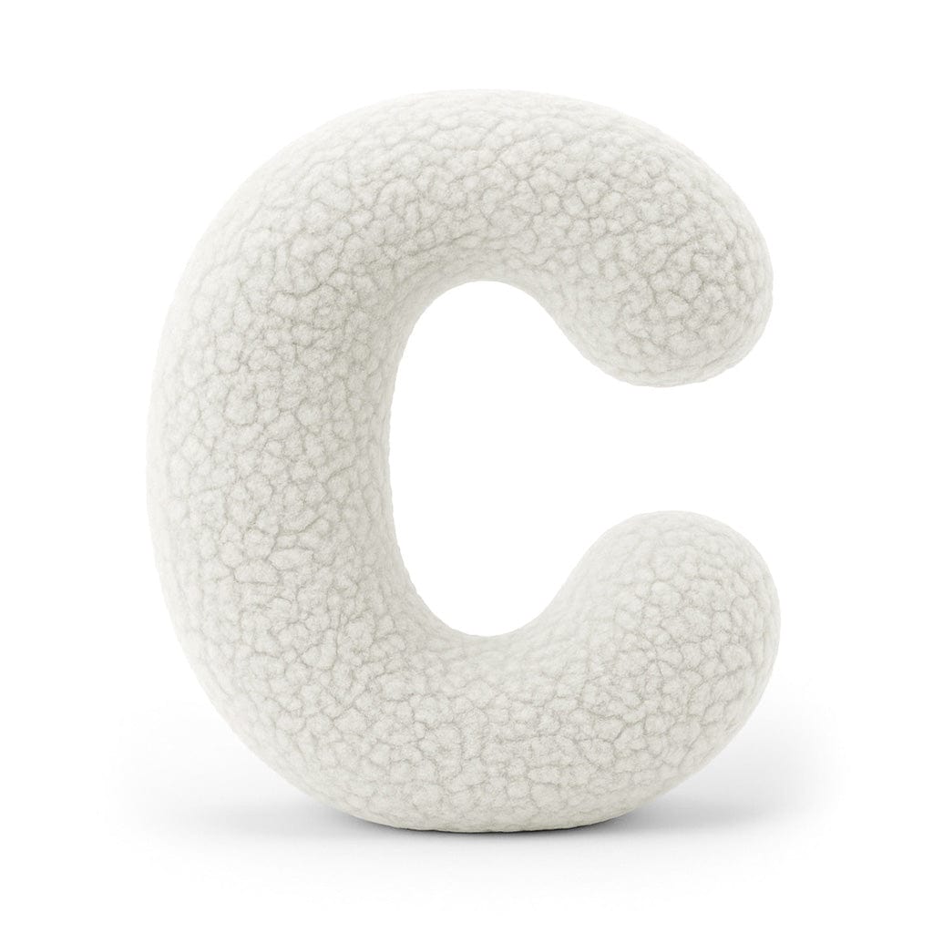 Meowbaby Poduszka Litera Alfabetu Brudna Biel | Bearly